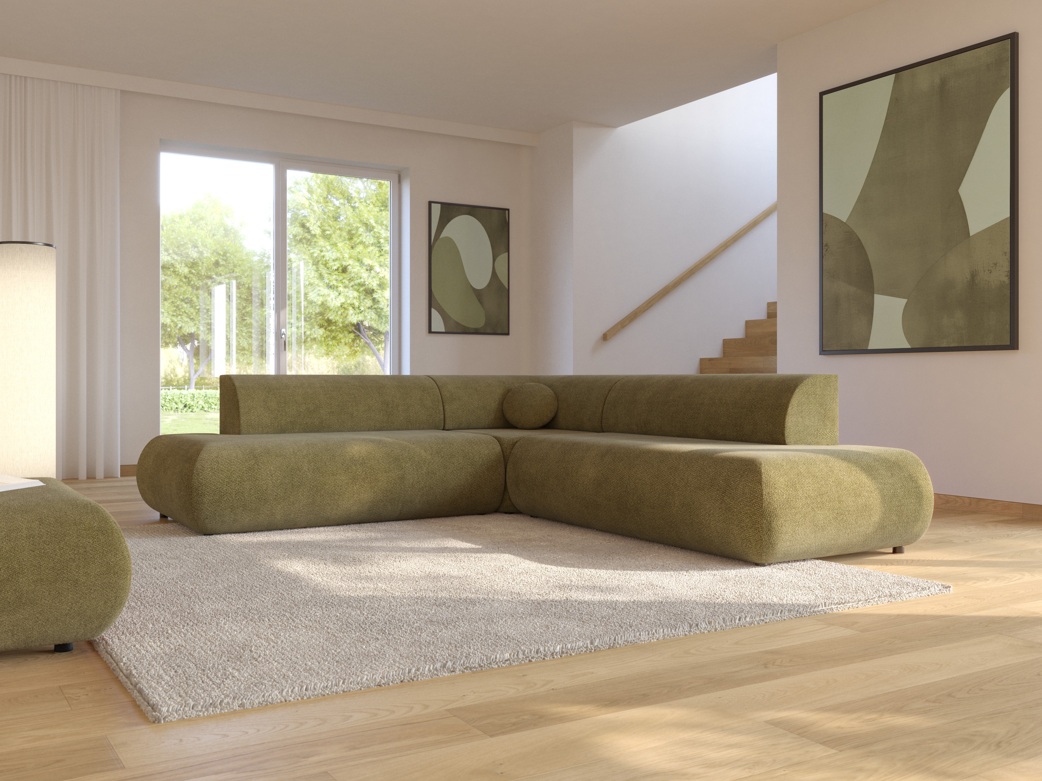 Corner sofa Kingston 186 (Vinci 75)