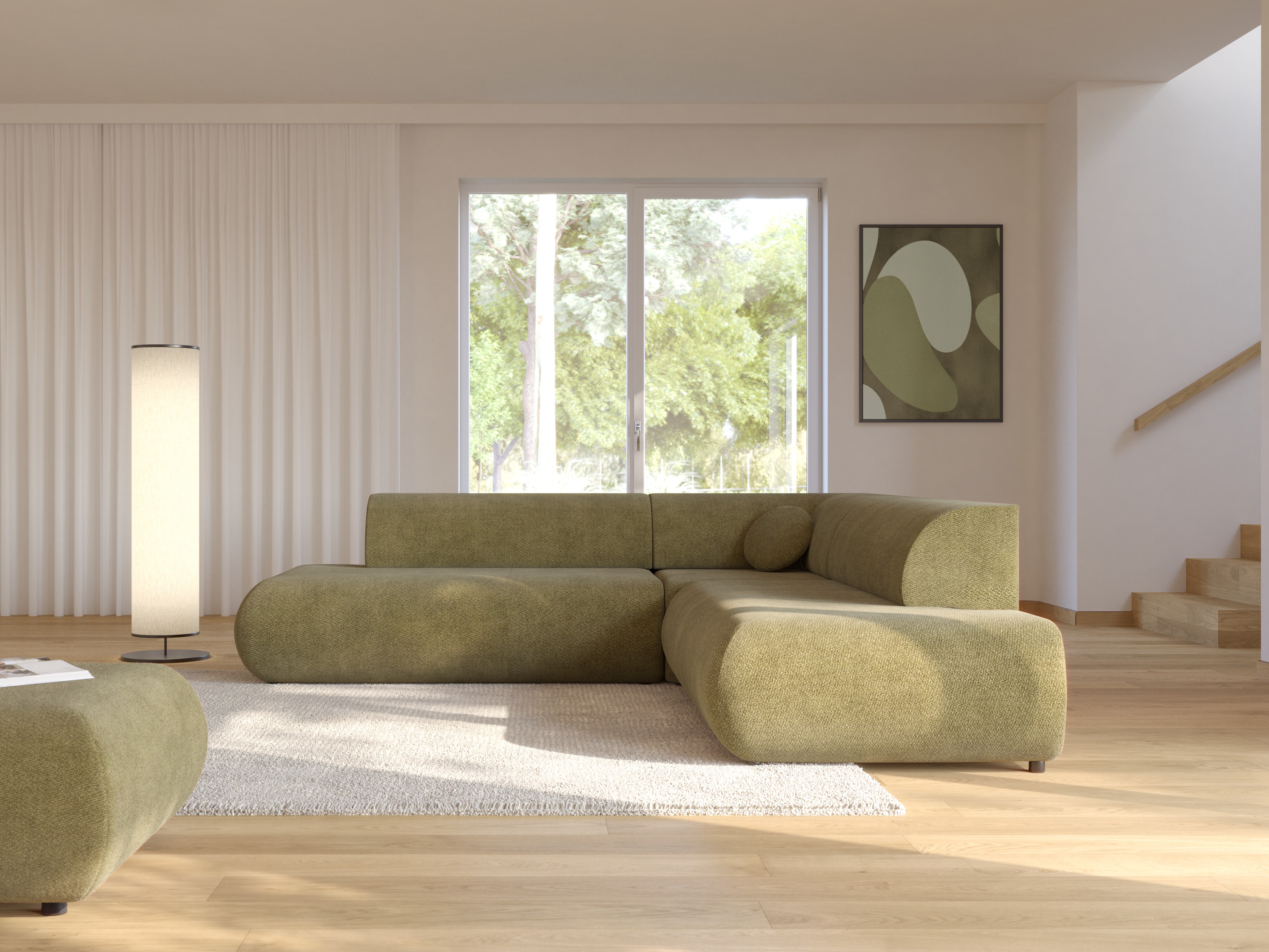 Corner sofa Kingston 186 (Vinci 75)