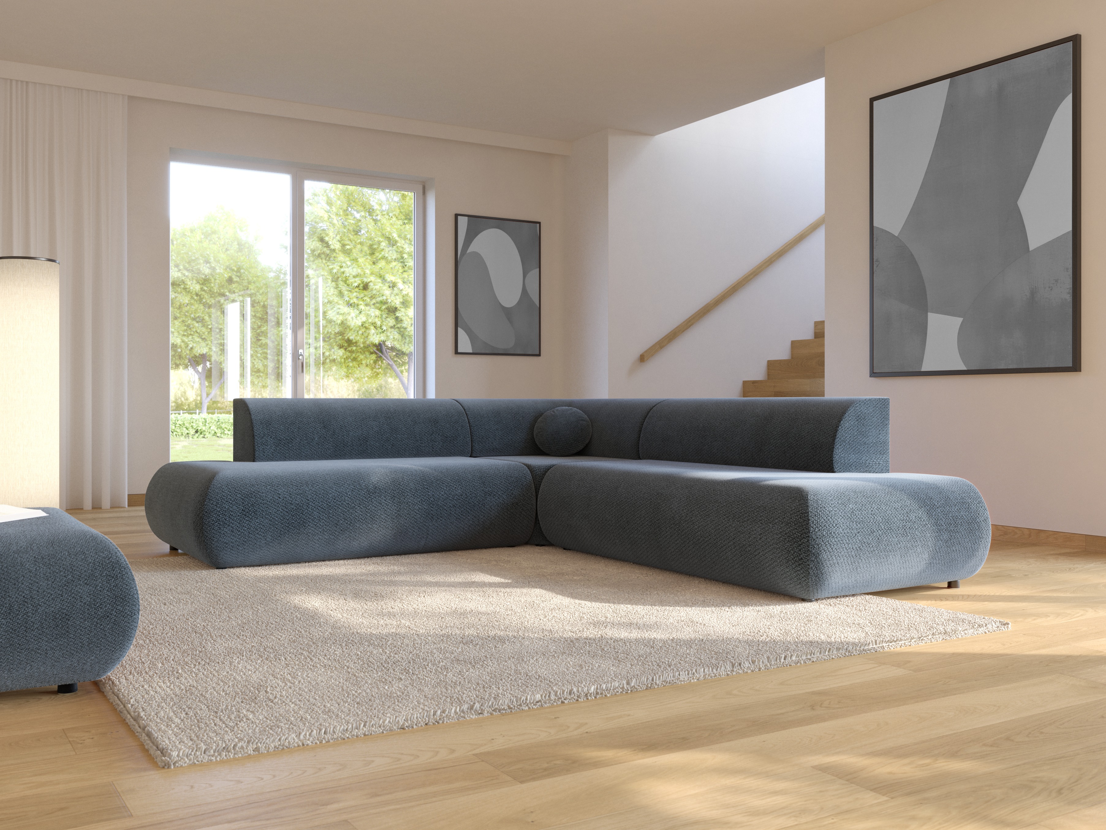 Corner sofa Kingston 186 (Vinci 88)
