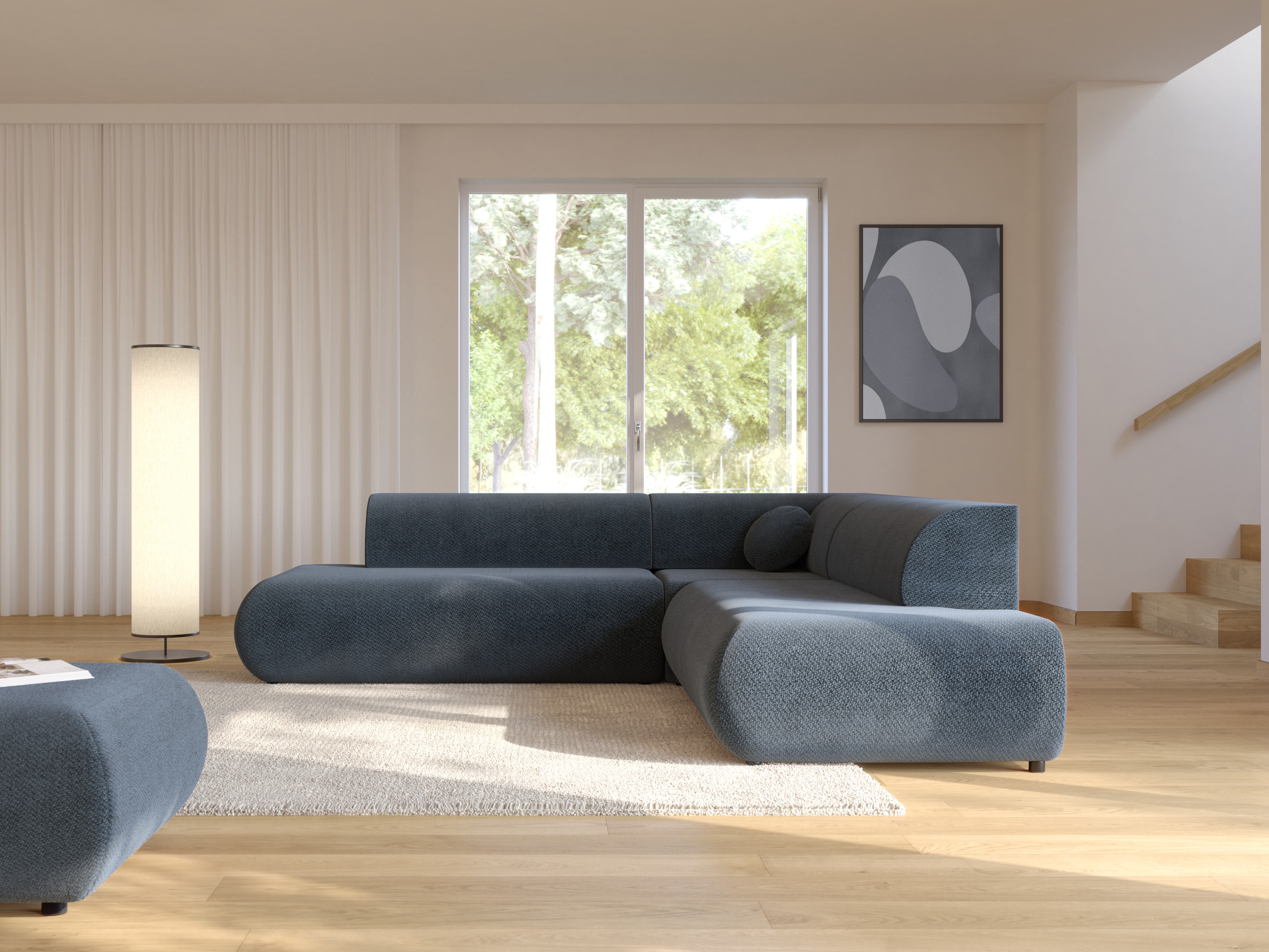 Corner sofa Kingston 186 (Vinci 88)