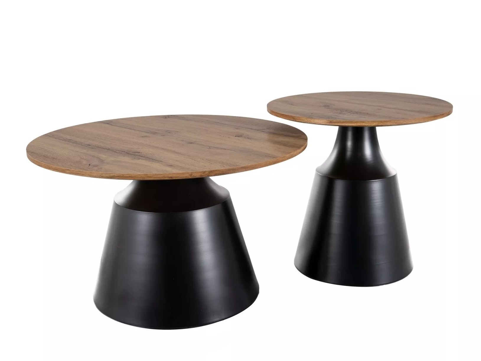 Nest of coffee tables Detroit 908 (Black + Artisan oak)