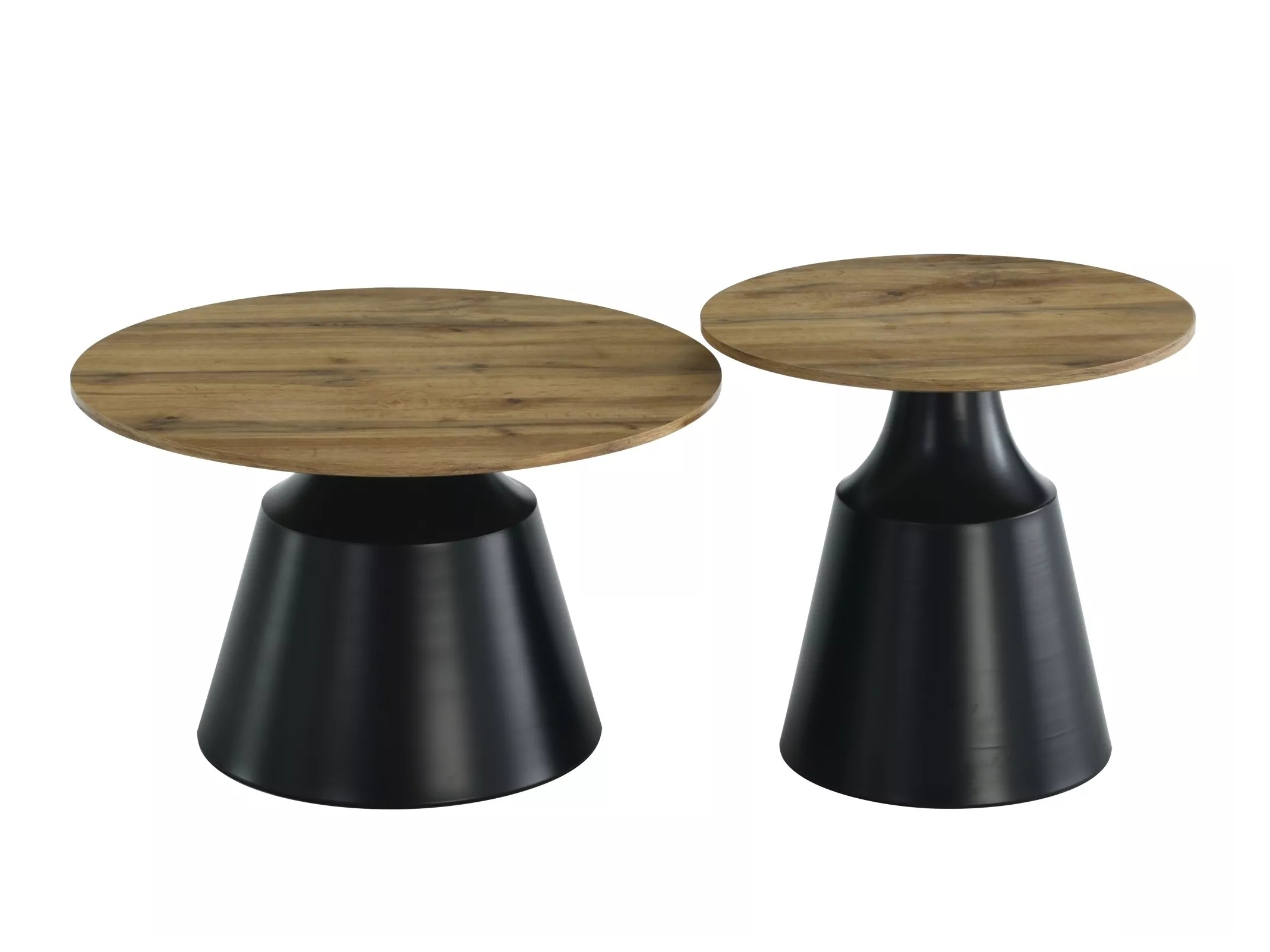 Nest of coffee tables Detroit 908 (Black + Artisan oak)