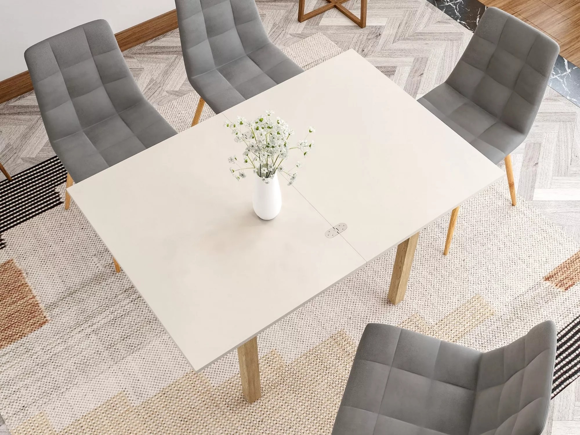 Table Detroit 898 (Cashmere + Oak)