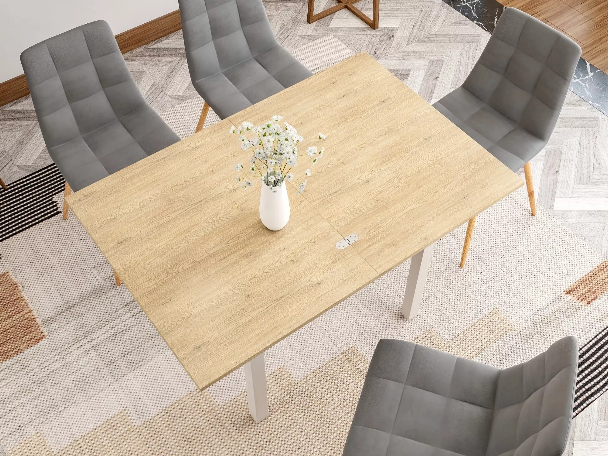 Table Detroit 898 (Oak + Cashmere)
