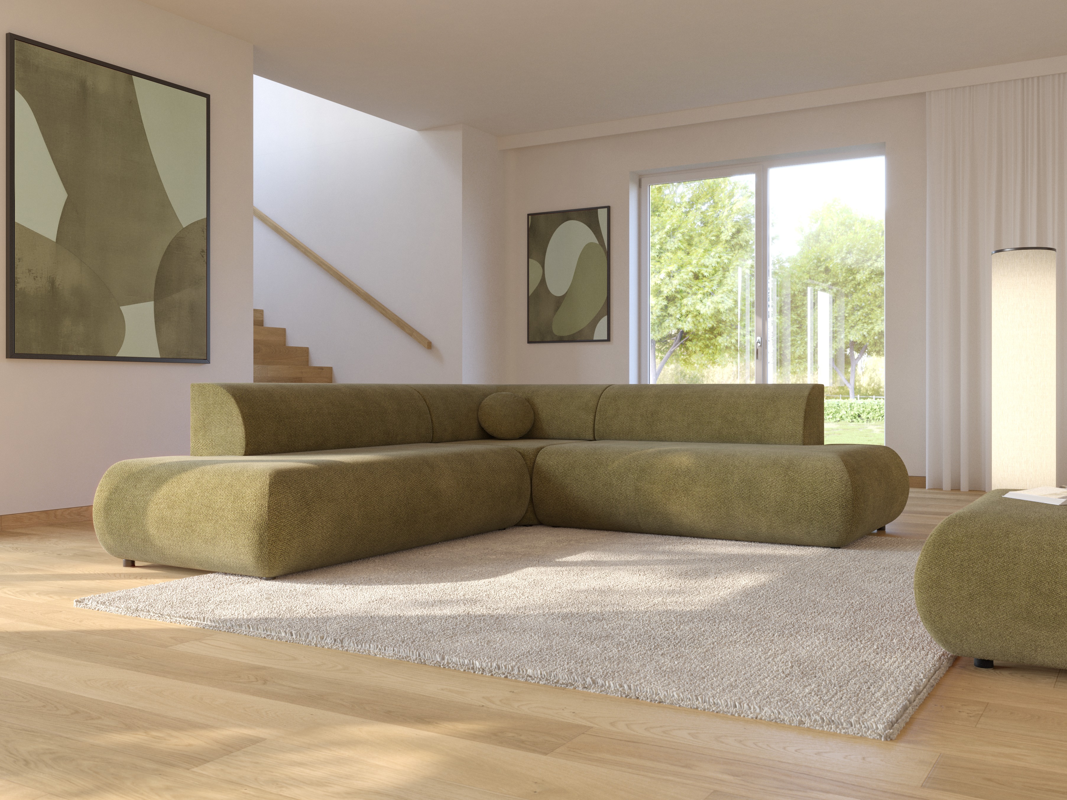 Corner sofa Kingston 186 (Vinci 75)