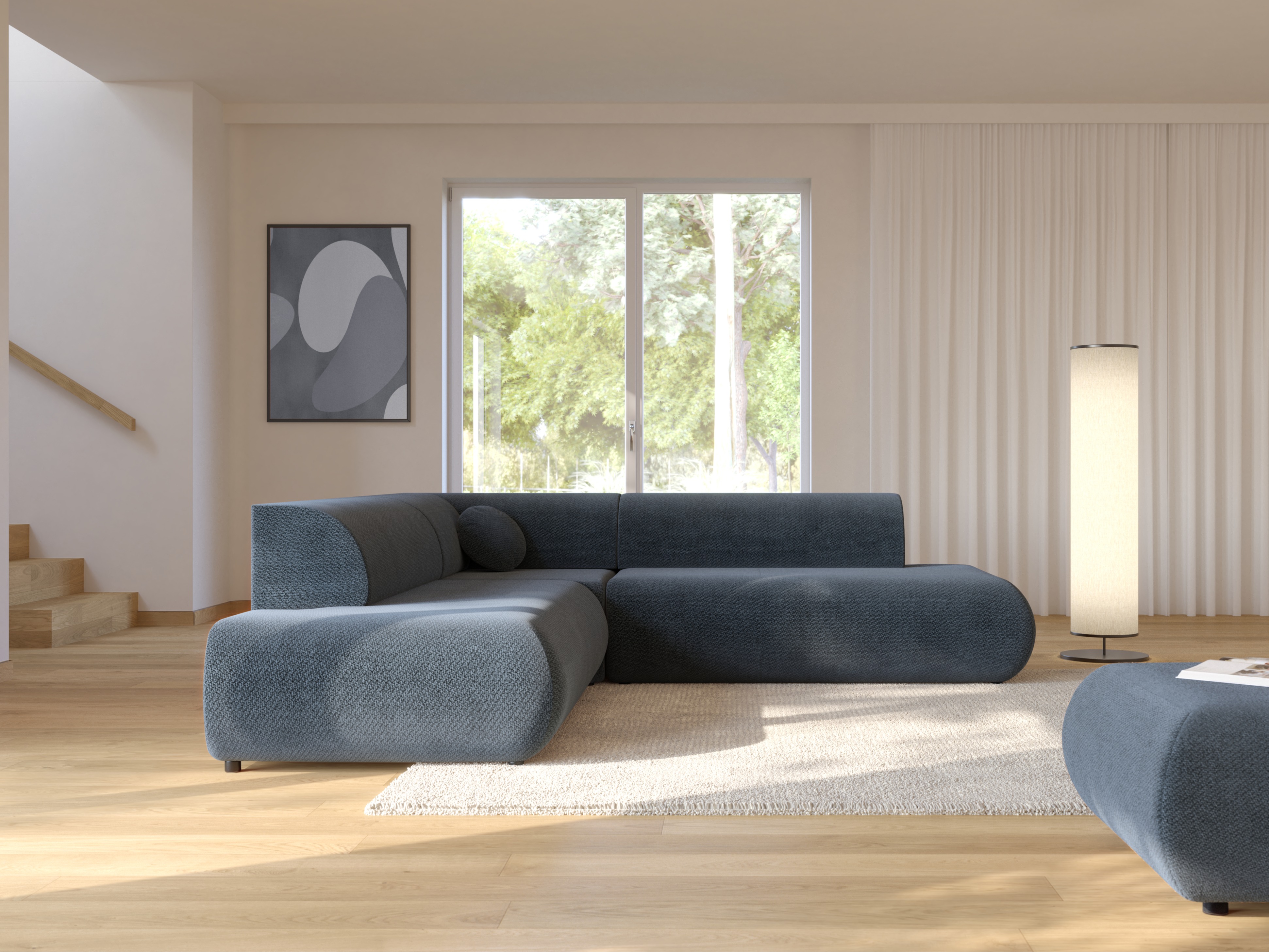 Corner sofa Kingston 186 (Vinci 88)