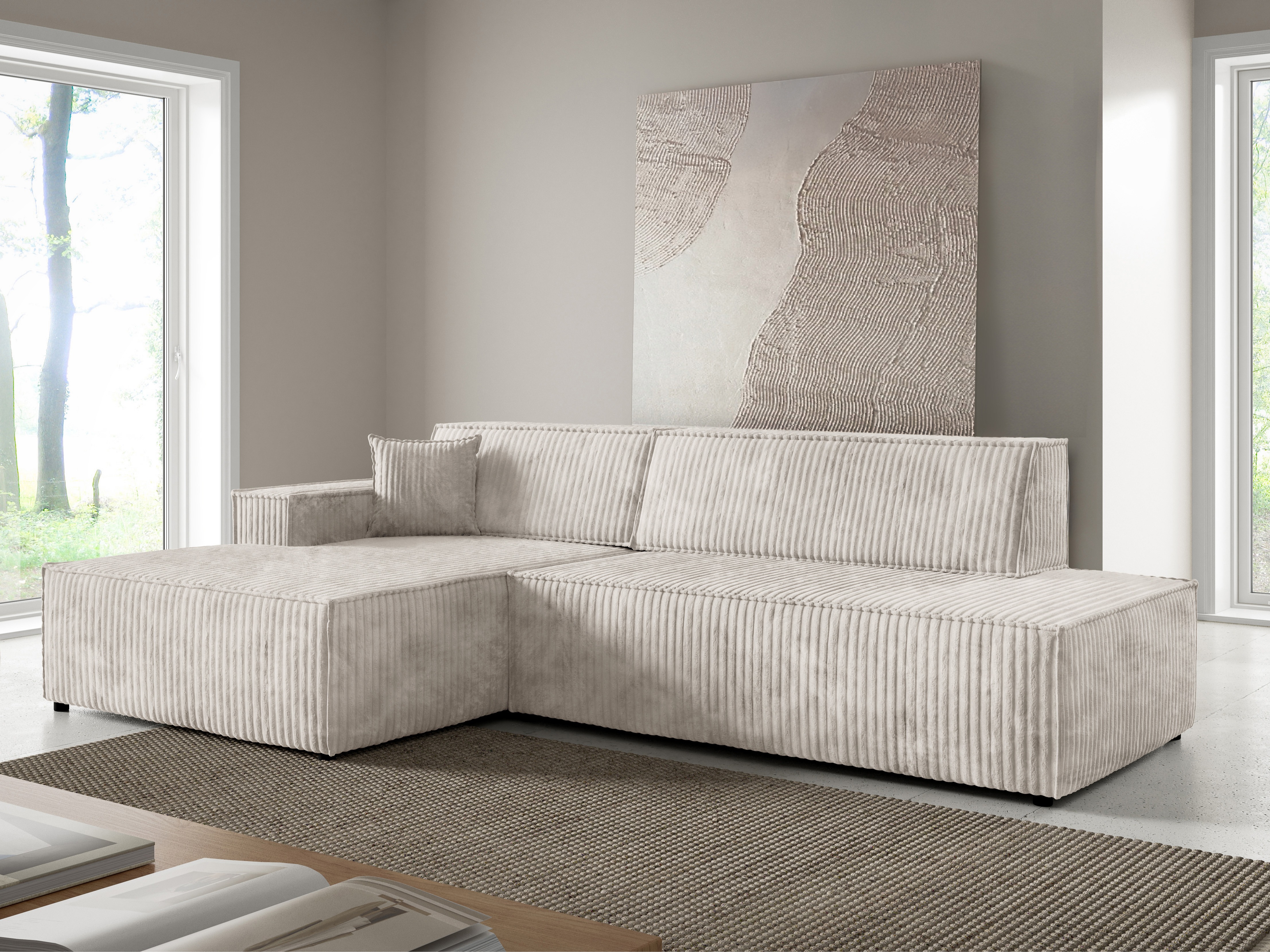 Corner sofa Kingston 187 (Tilia 01)