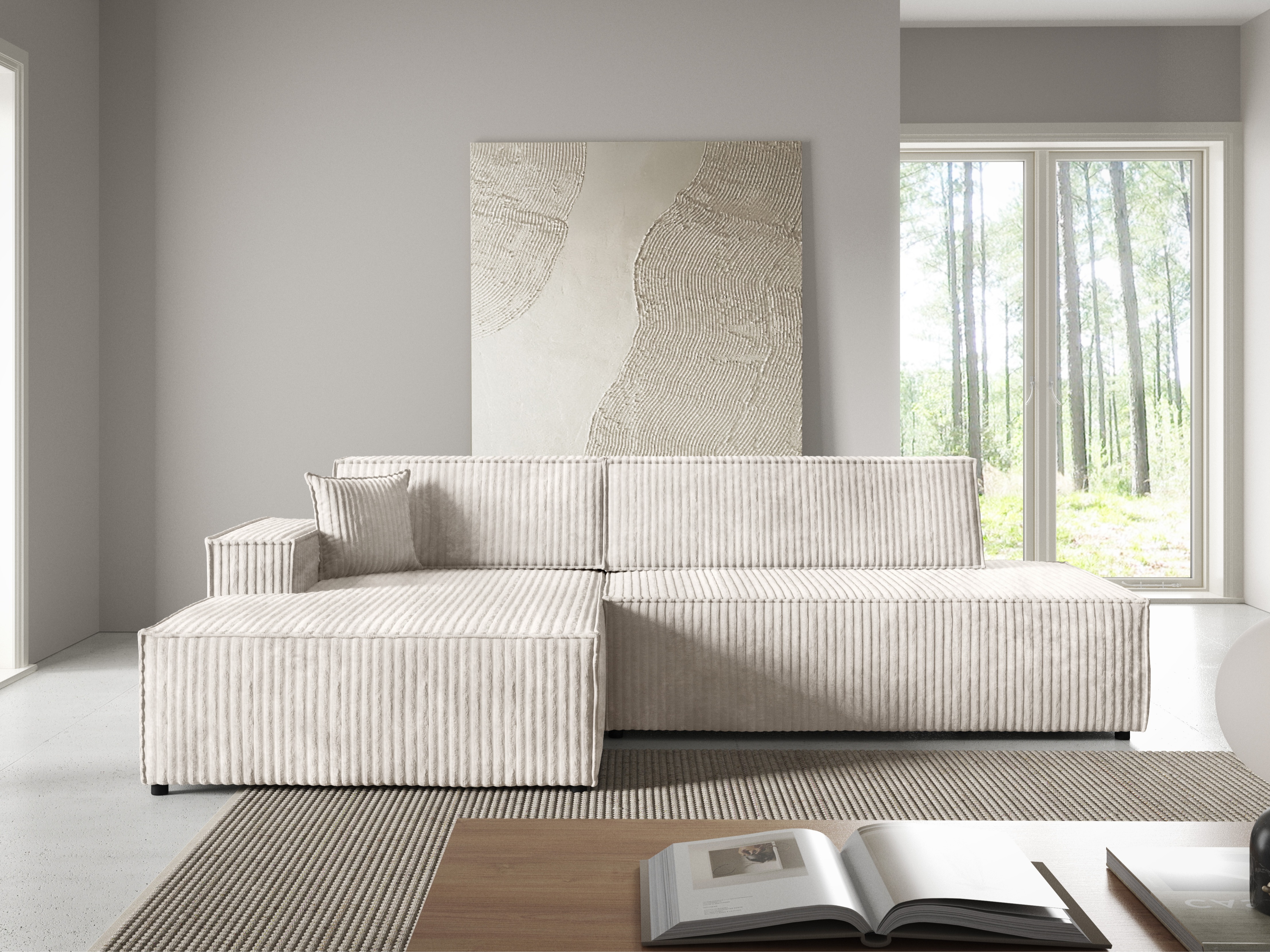 Corner sofa Kingston 187 (Tilia 01)