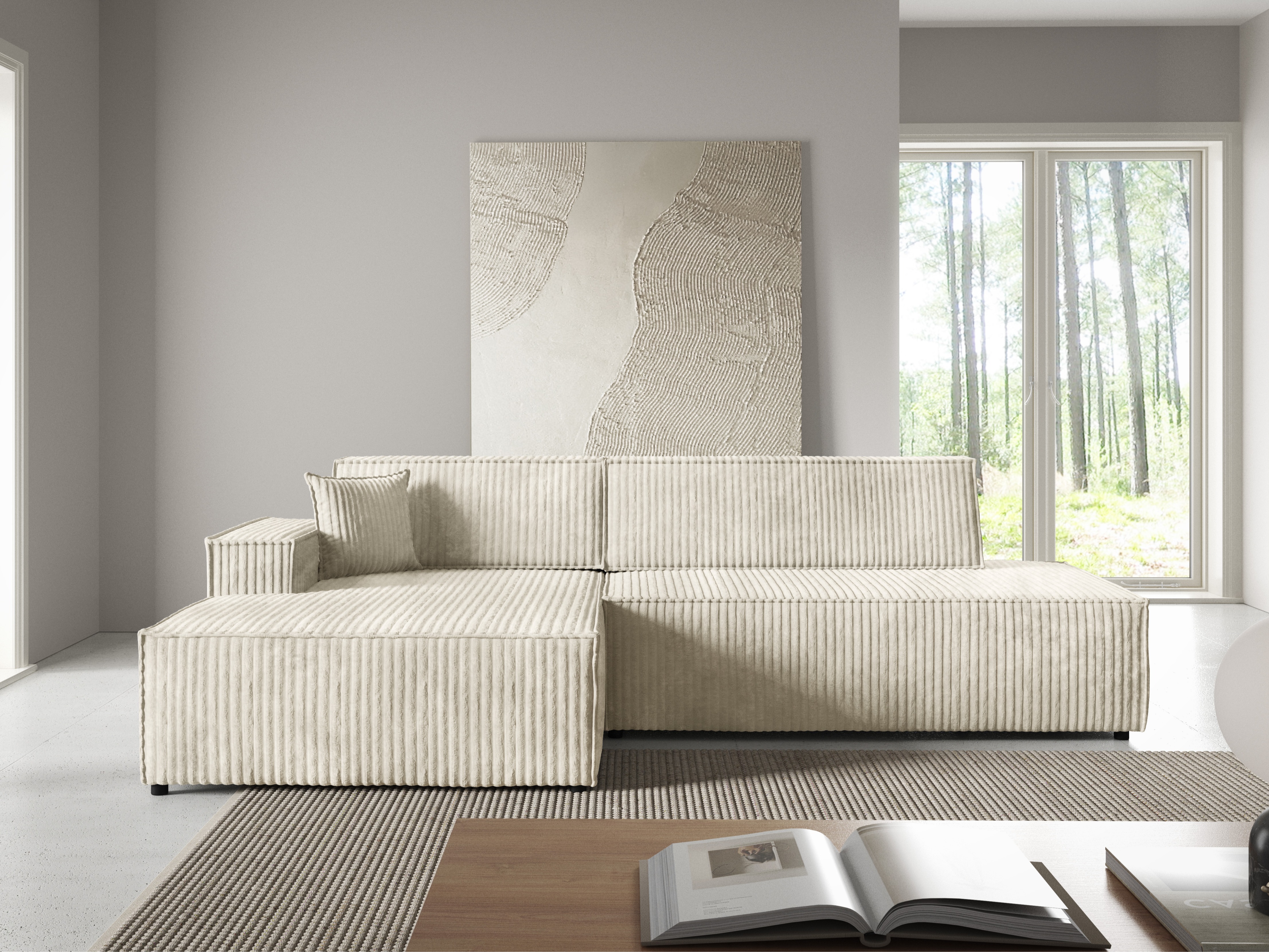 Corner sofa Kingston 187 (Tilia 03)