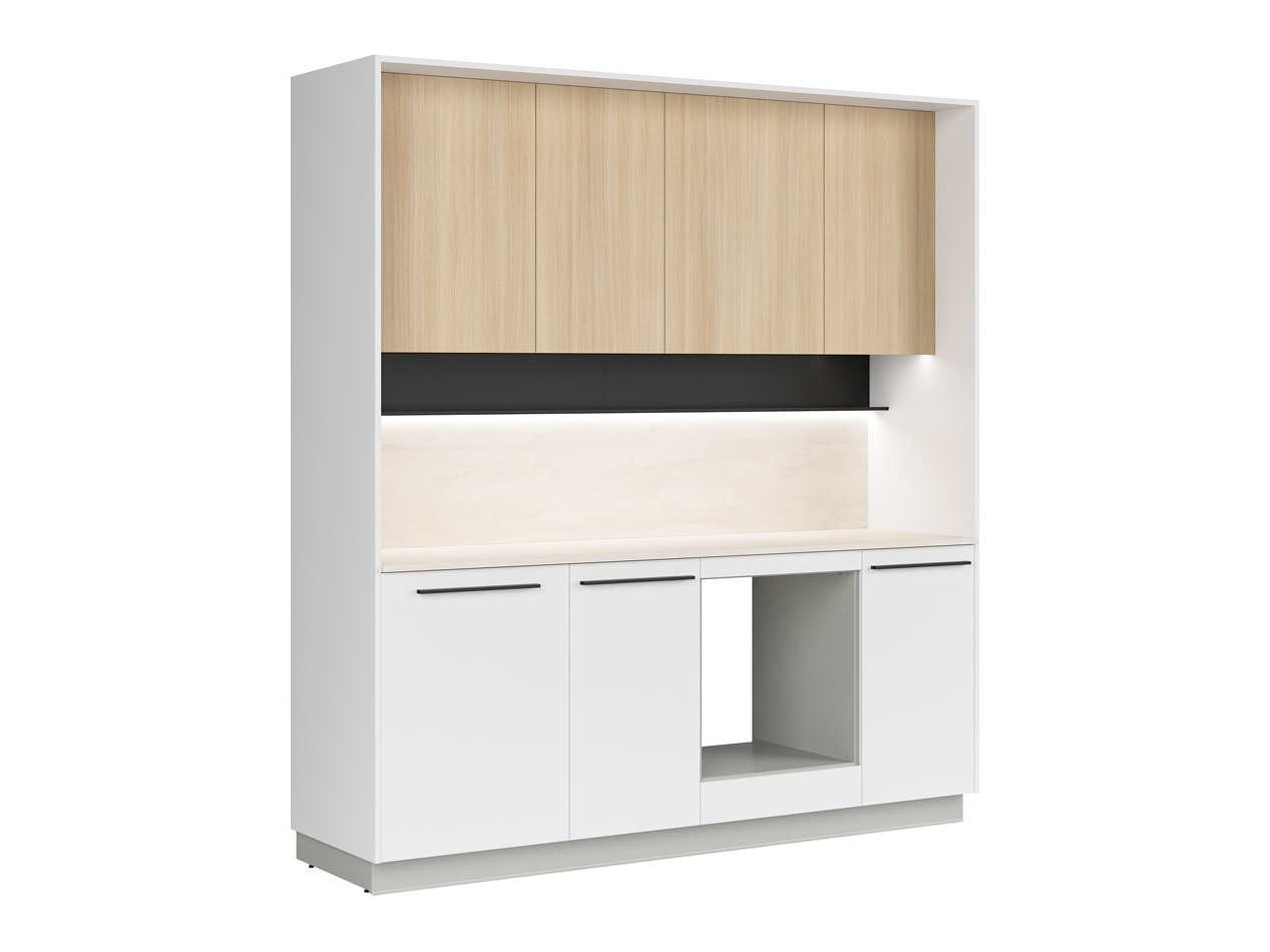 Kitchen set Boston 746 (White + Oak)