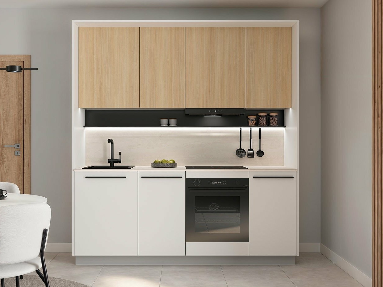 Kitchen set Boston 746 (White + Oak)