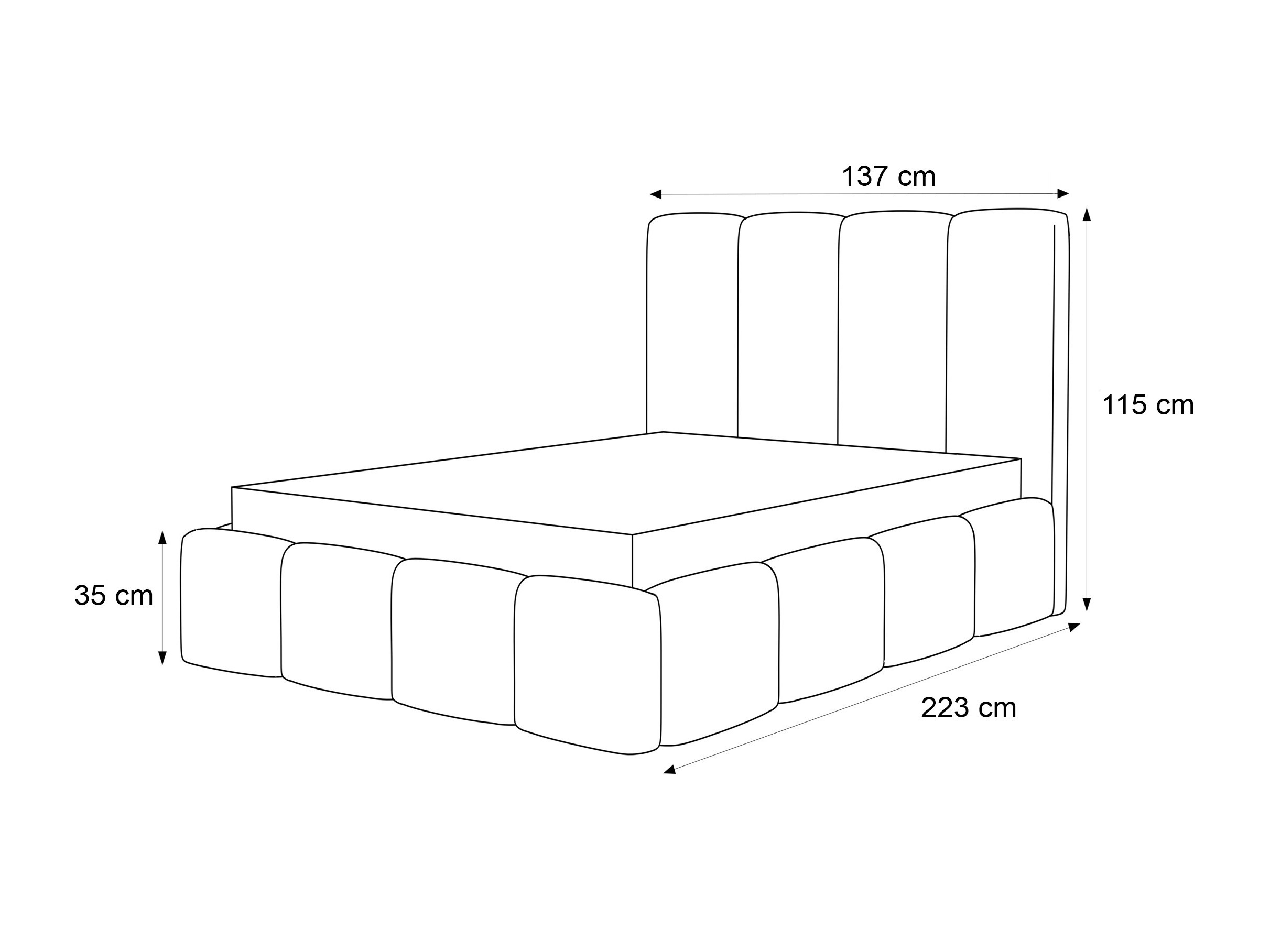 Bed Martinez 117 (Coral 85)