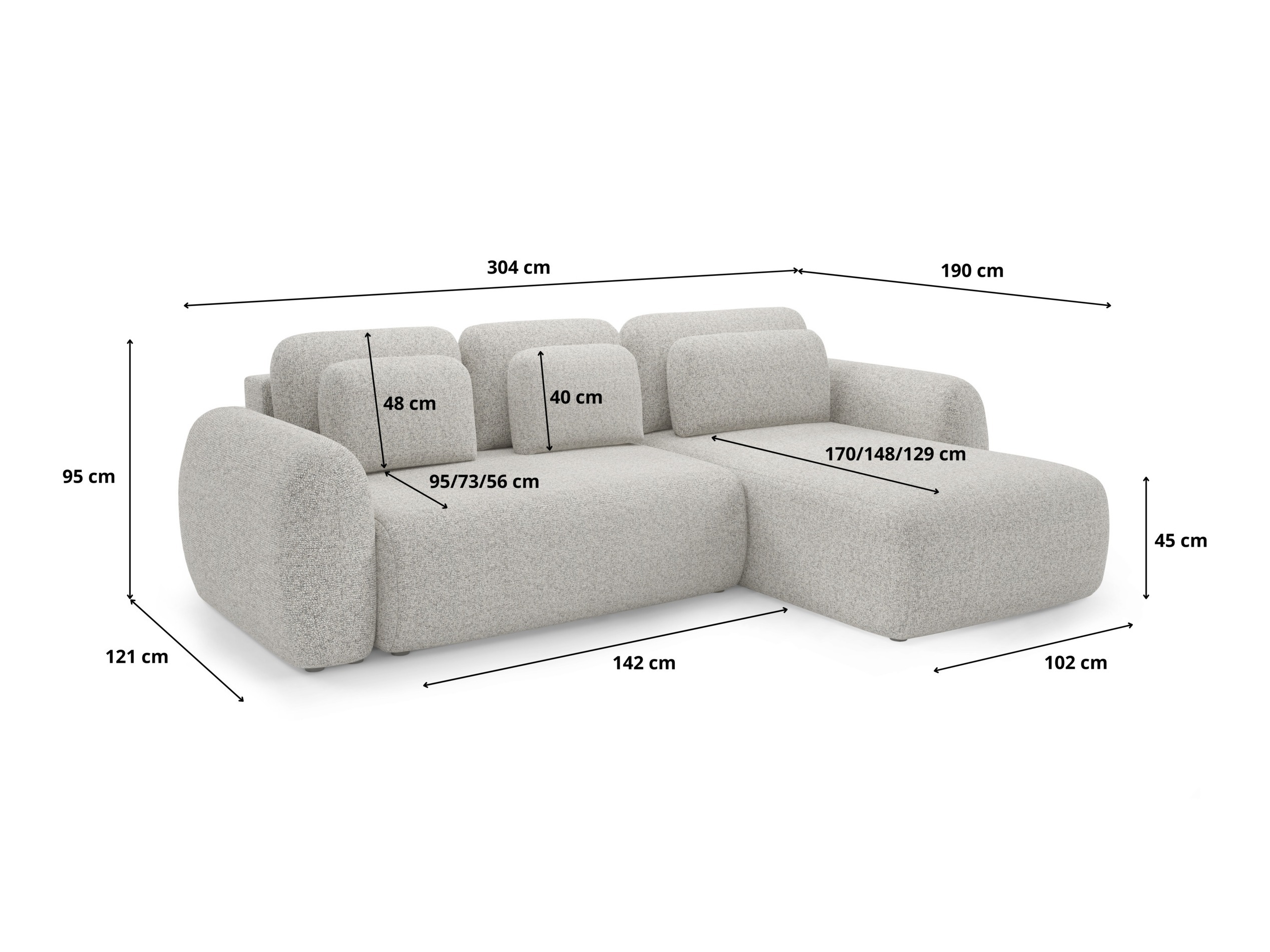Corner sofa Franklin 104 (Puente 03)
