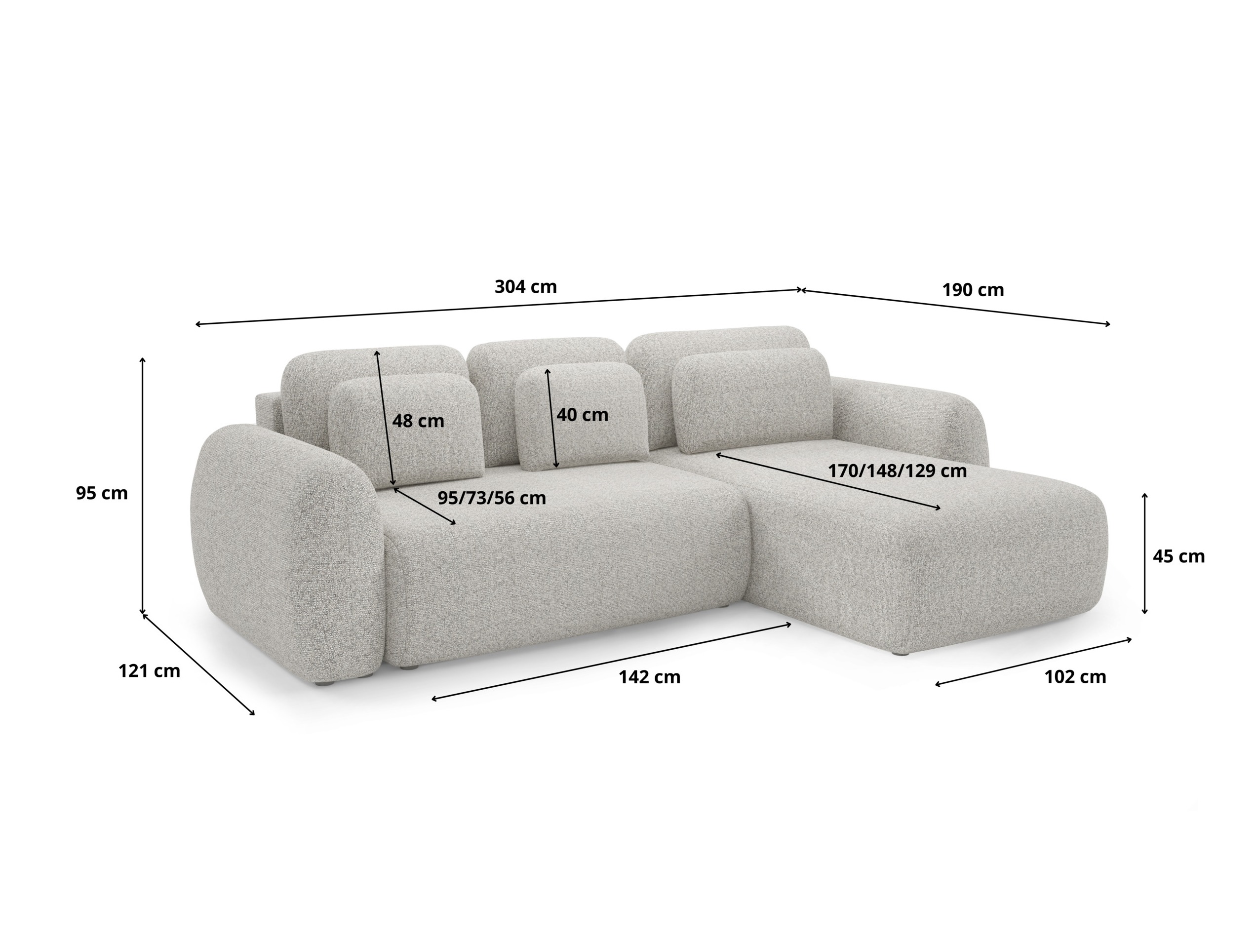Corner sofa Franklin 104 (Puente 06)
