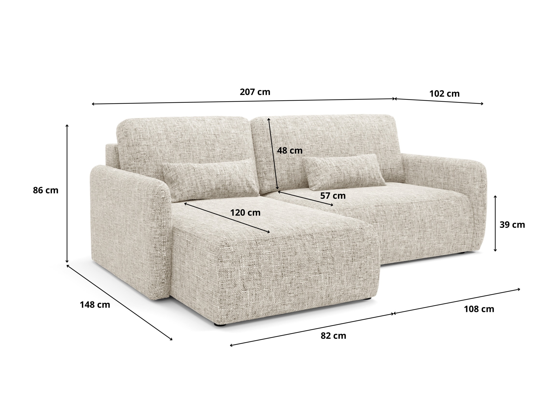 Corner sofa Franklin 107 (Imo 05)