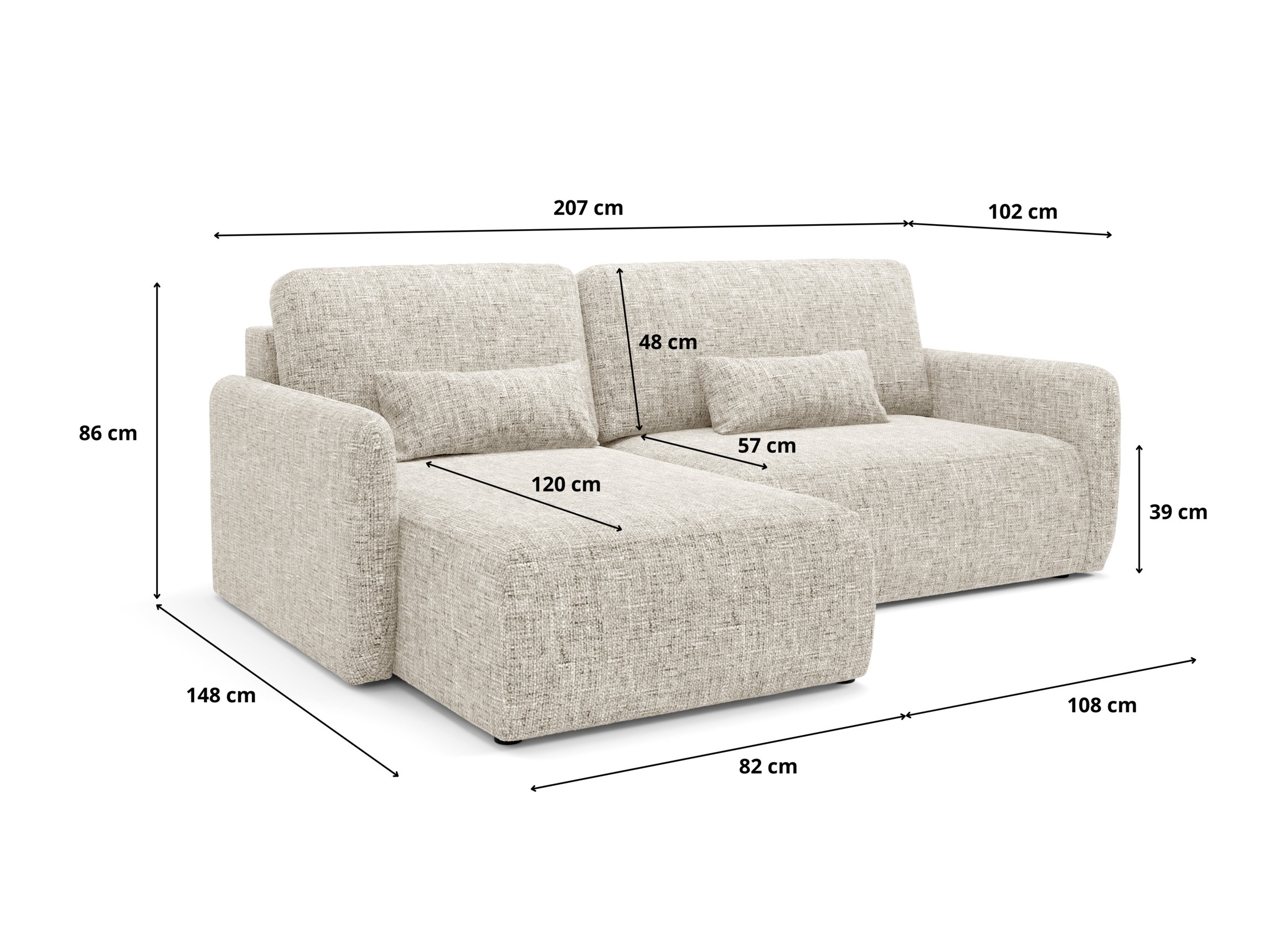 Corner sofa Franklin 107 (Imo 10)