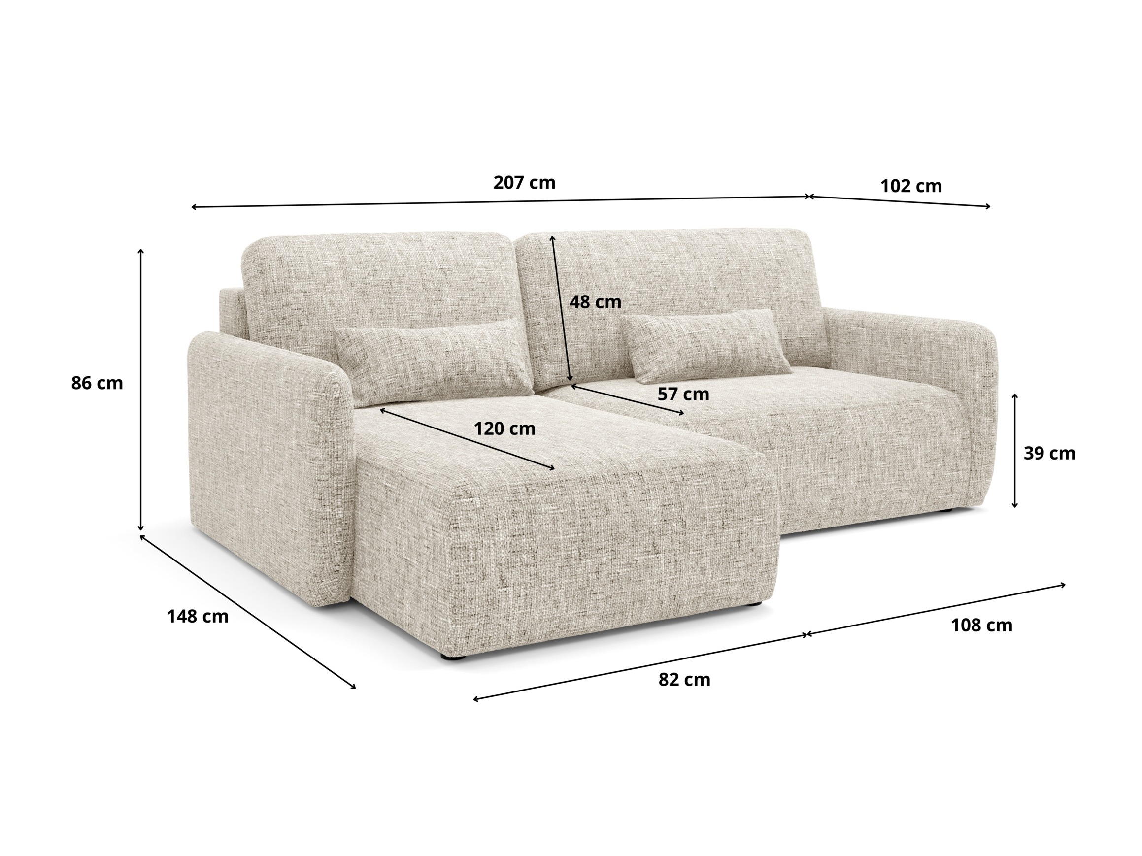 Corner sofa Franklin 107 (Imo 20)