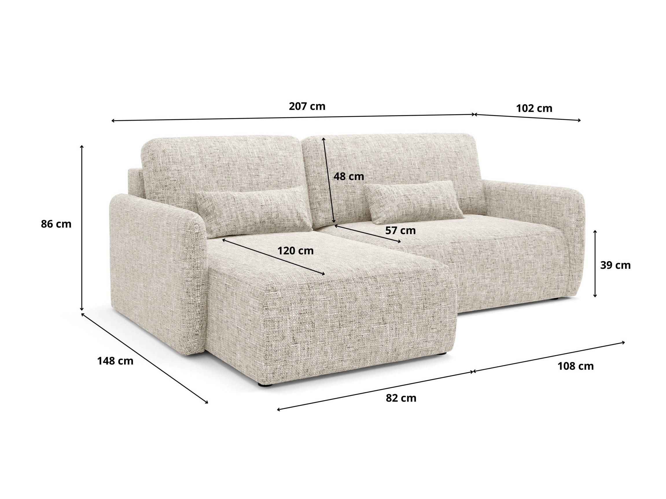 Corner sofa Franklin 107 (Imo 25)