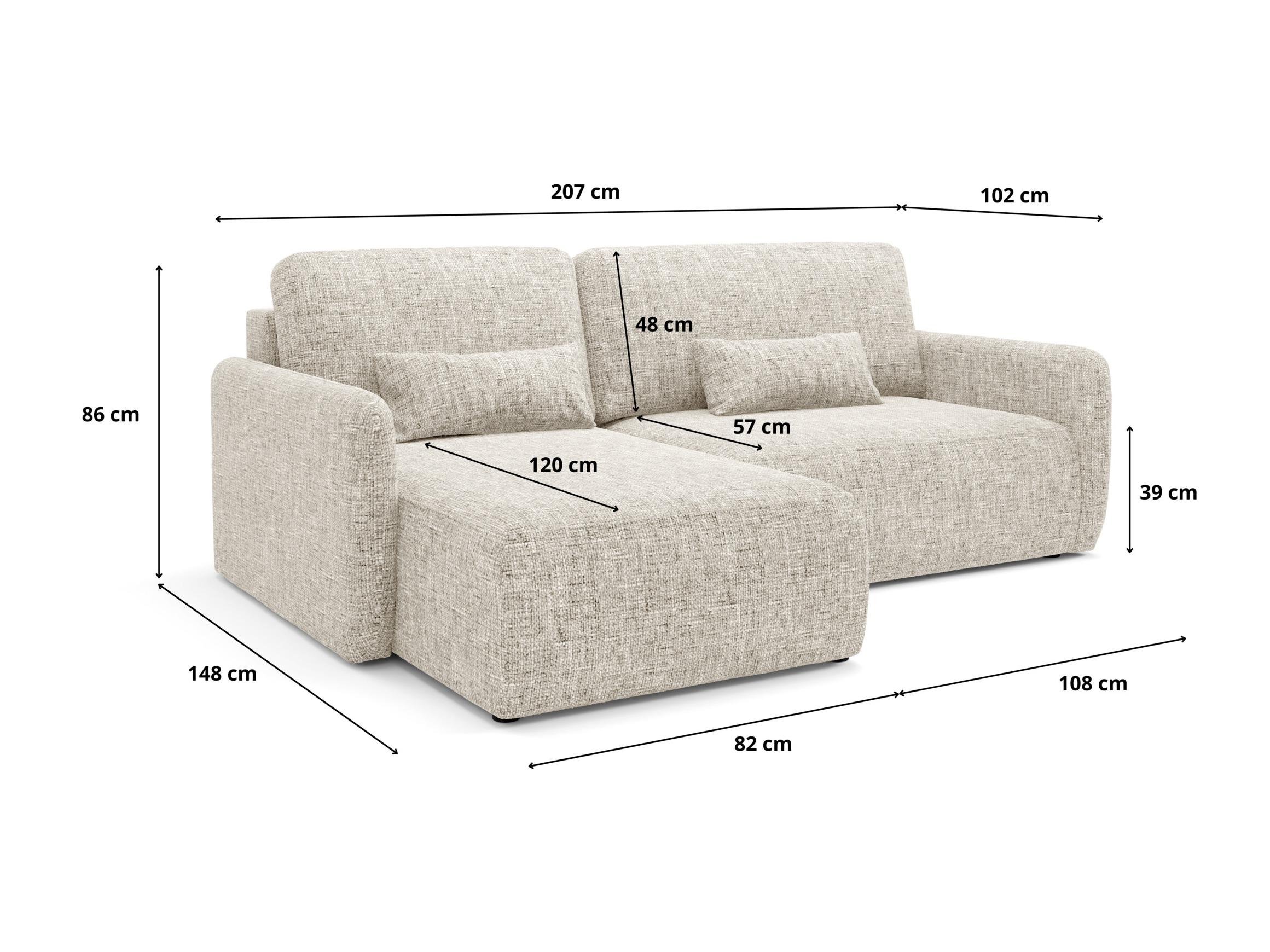 Corner sofa Franklin 107 (Imo 40)