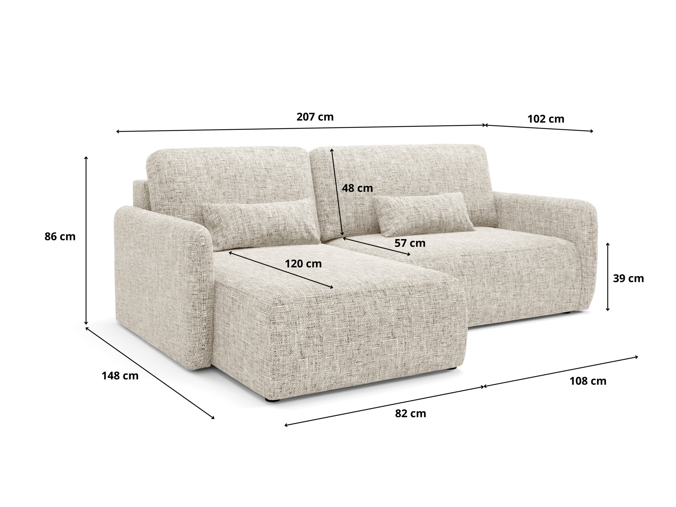 Corner sofa Franklin 107 (Imo 45)