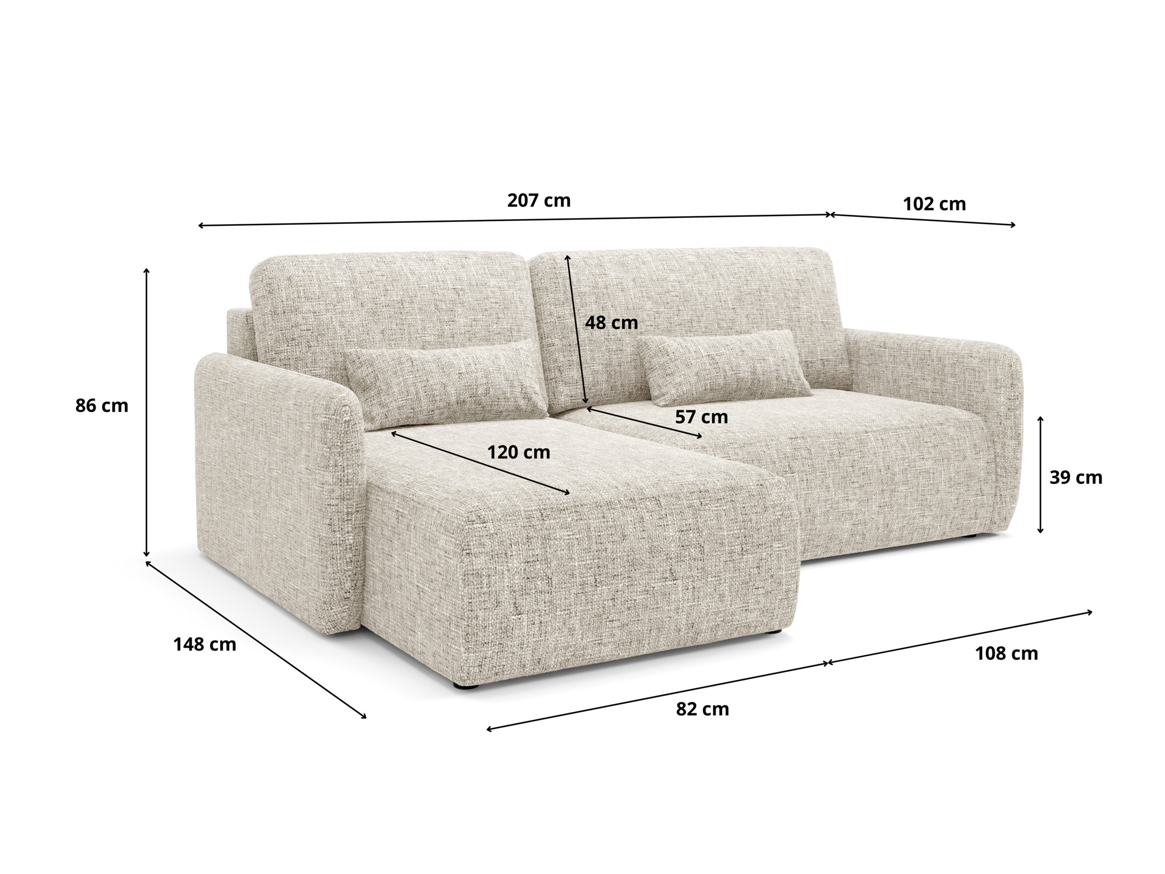Corner sofa Franklin 107 (Imo 50)