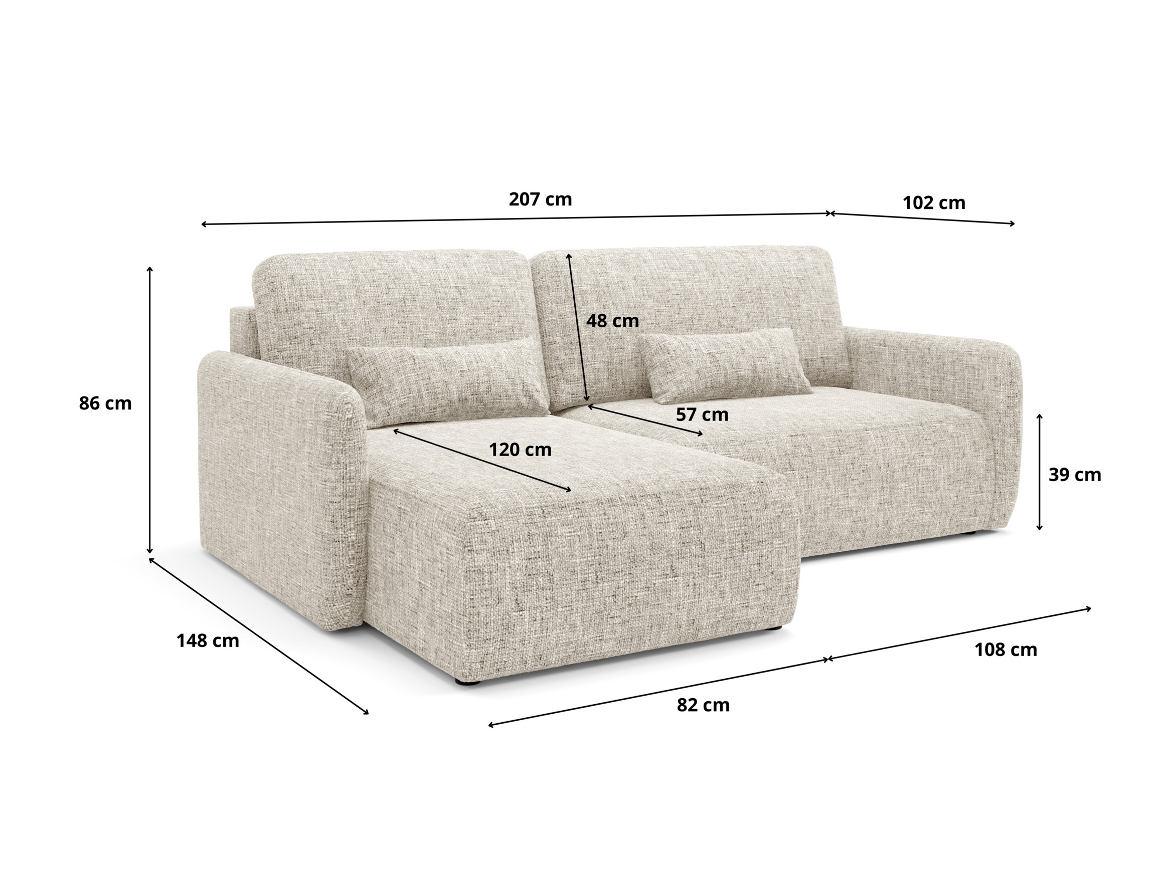 Corner sofa Franklin 107 (Imo 60)