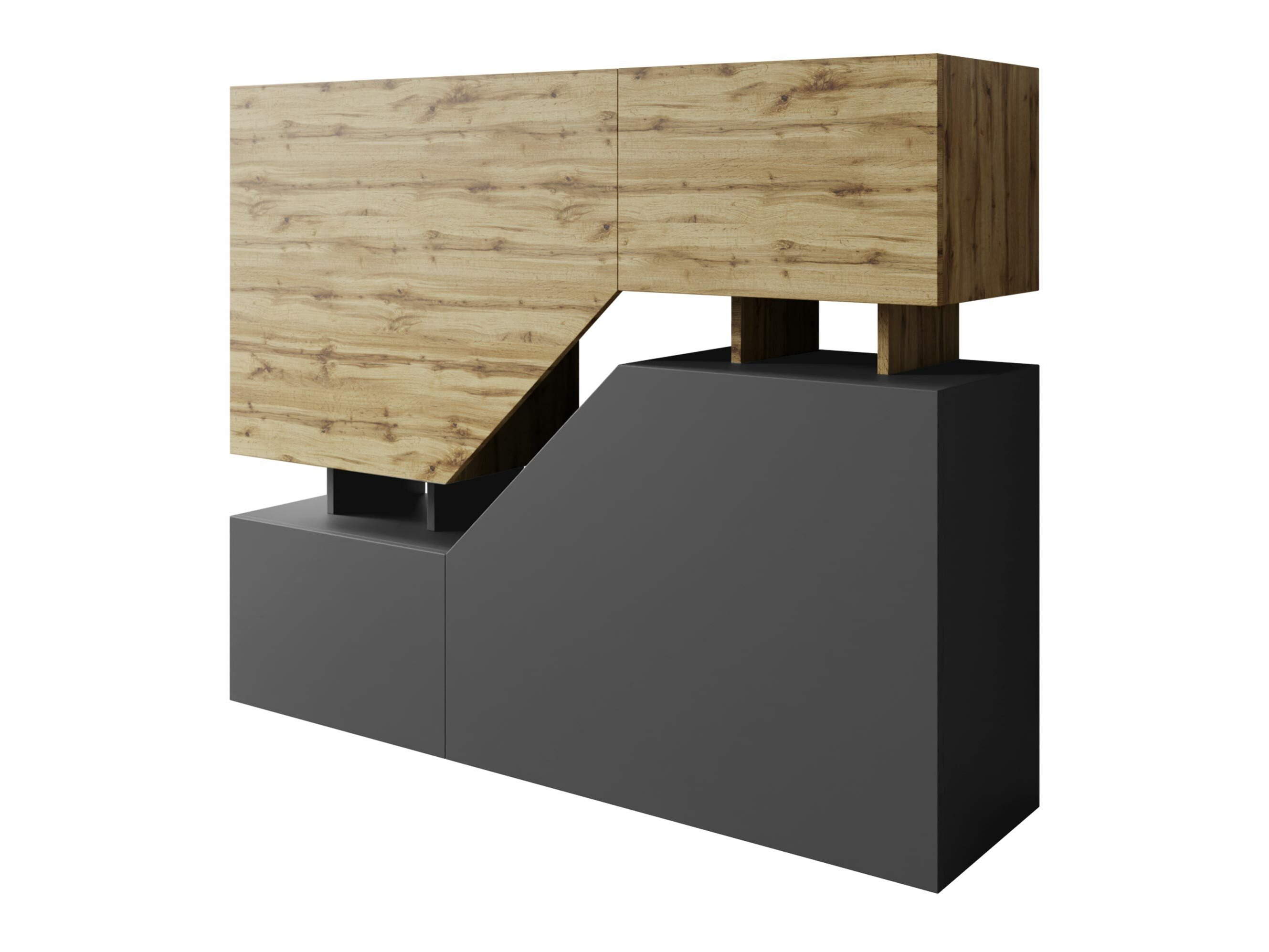 Sideboard Comfivo Daldune (Wotan Oak + Anthracite)