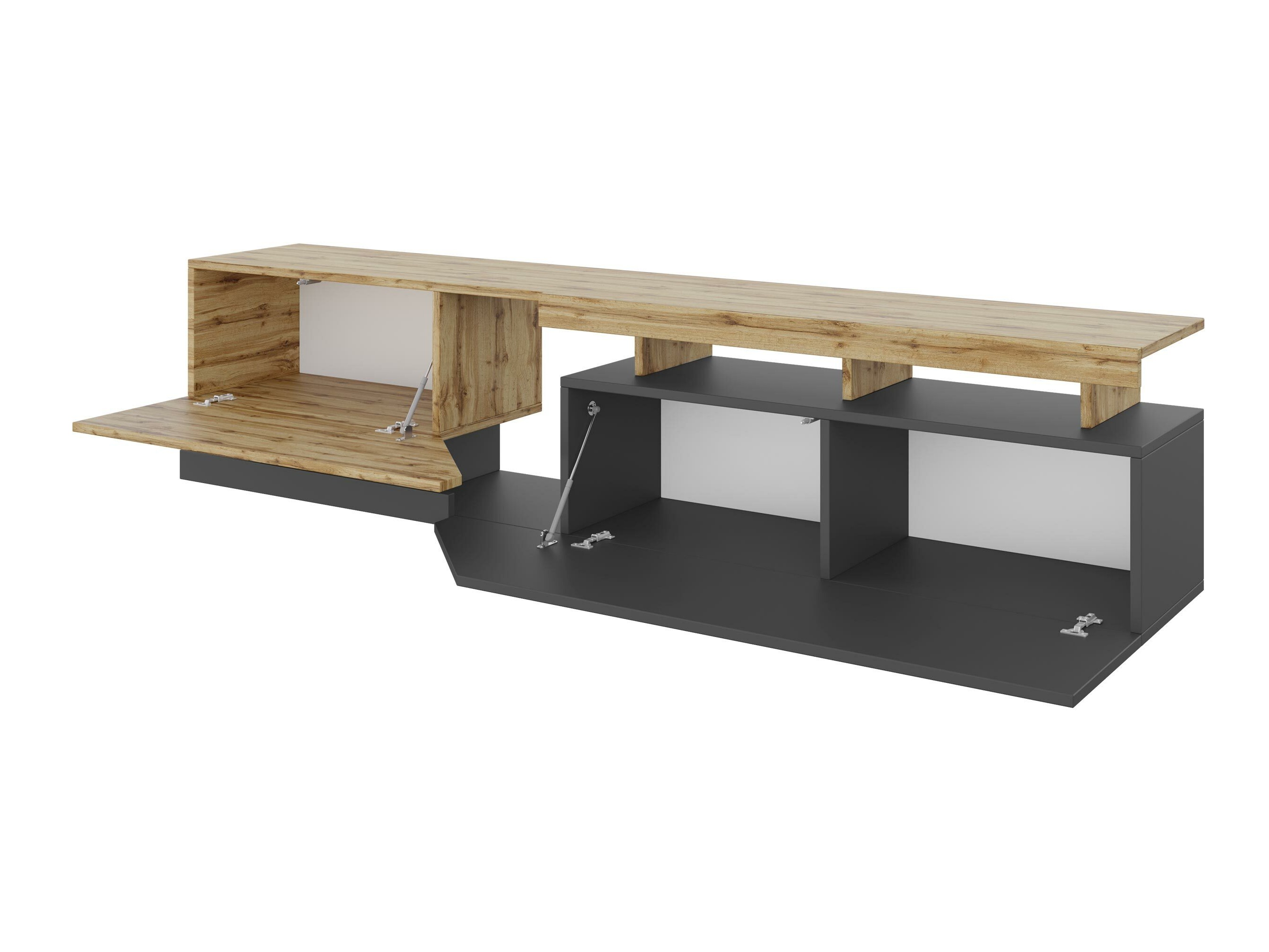 TV stand Comfivo Daldune I (Anthracite + Wotan Oak)