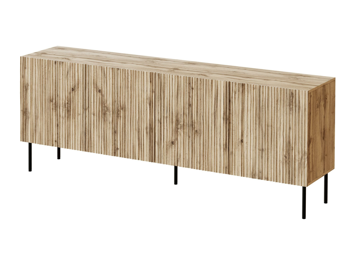 TV stand Lorelbo 103 (Wotan Oak + Black)