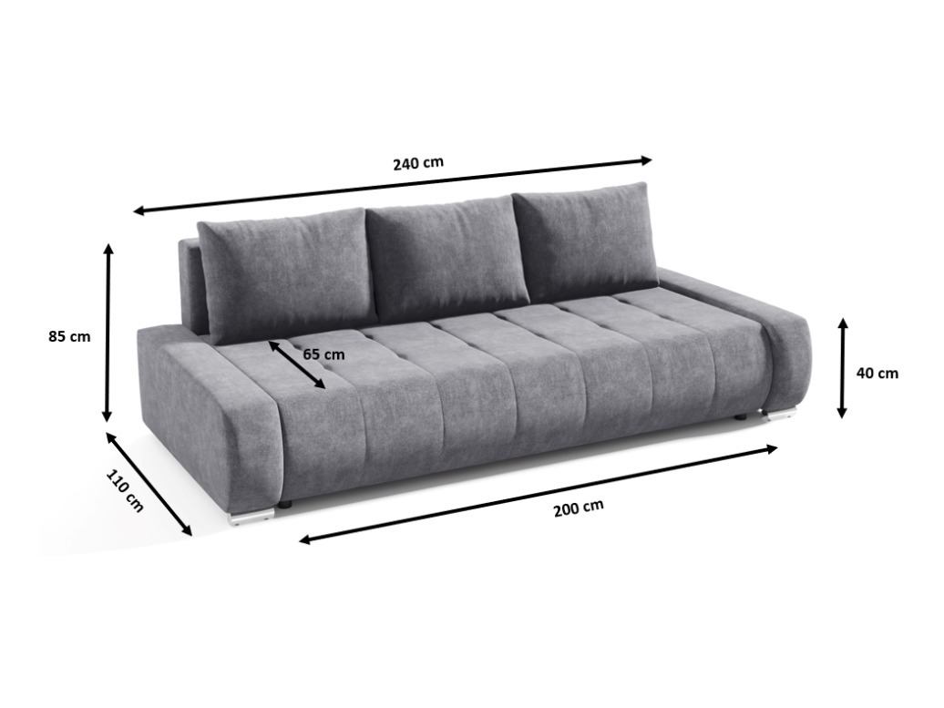 Sofa bed Franklin 117 (Aston 01)
