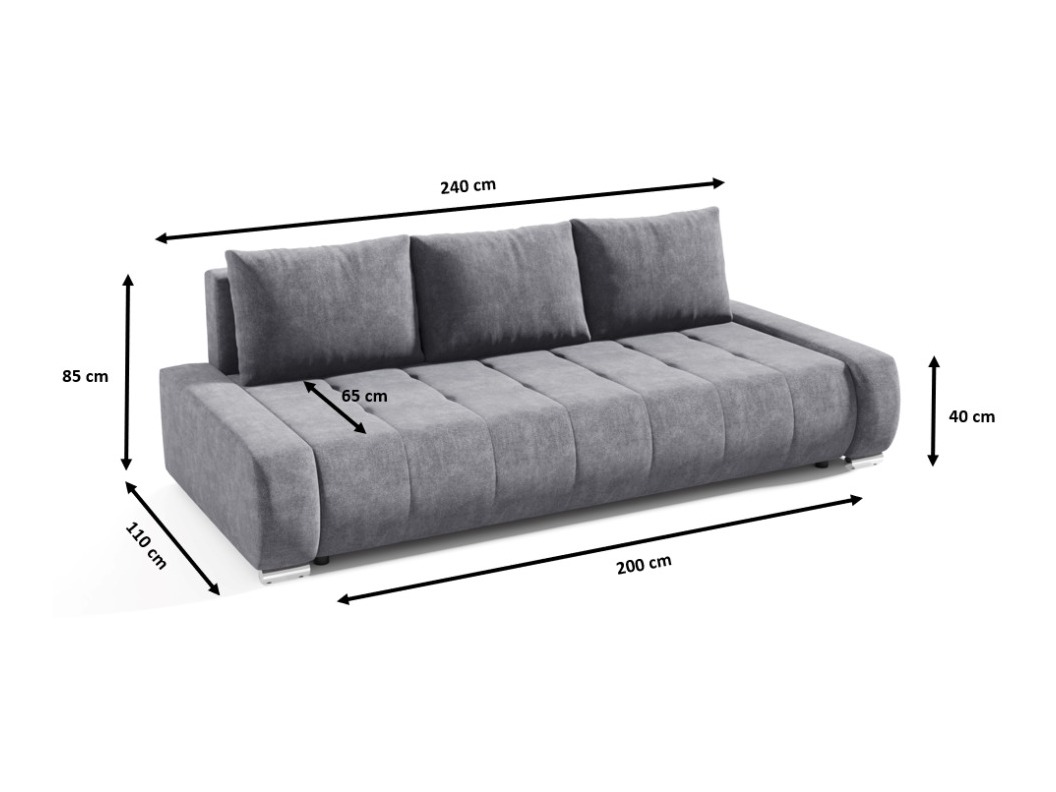 Sofa bed Franklin 117 (Aston 08)