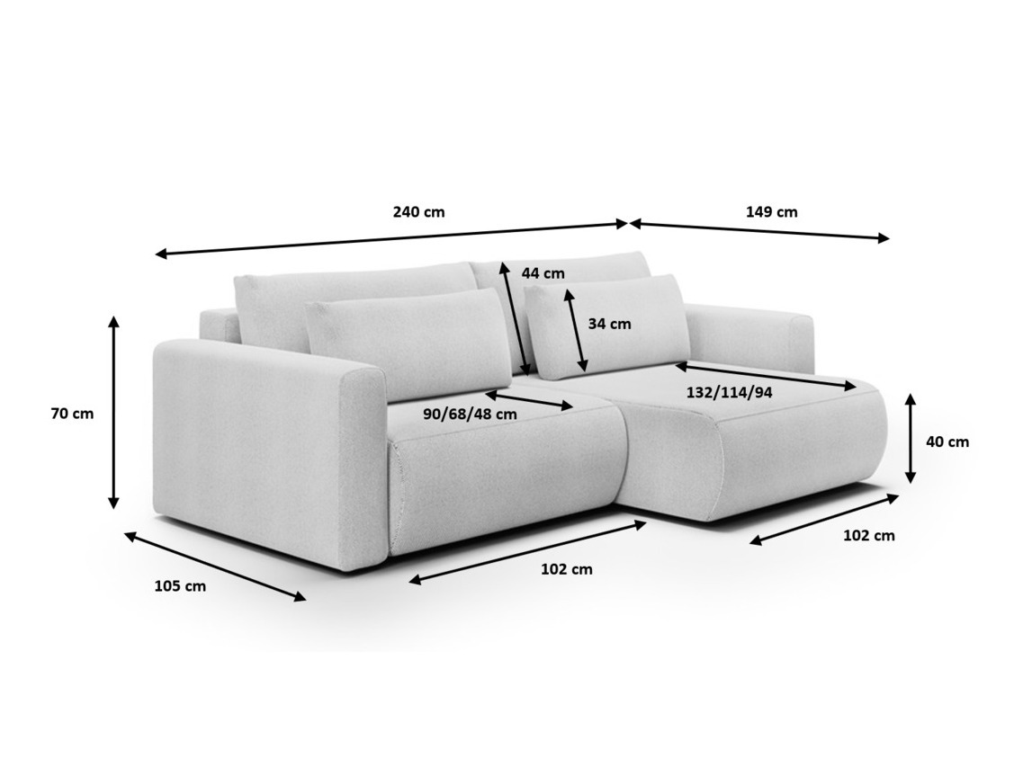 Corner sofa Franklin 125 (Curio 93)