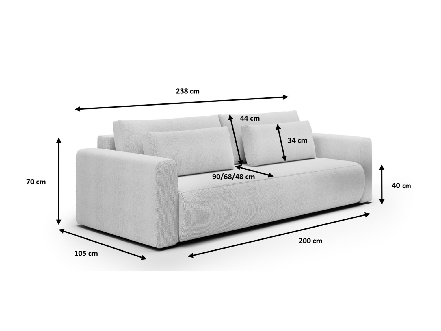 Sofa bed Franklin 119 (Curio 39)
