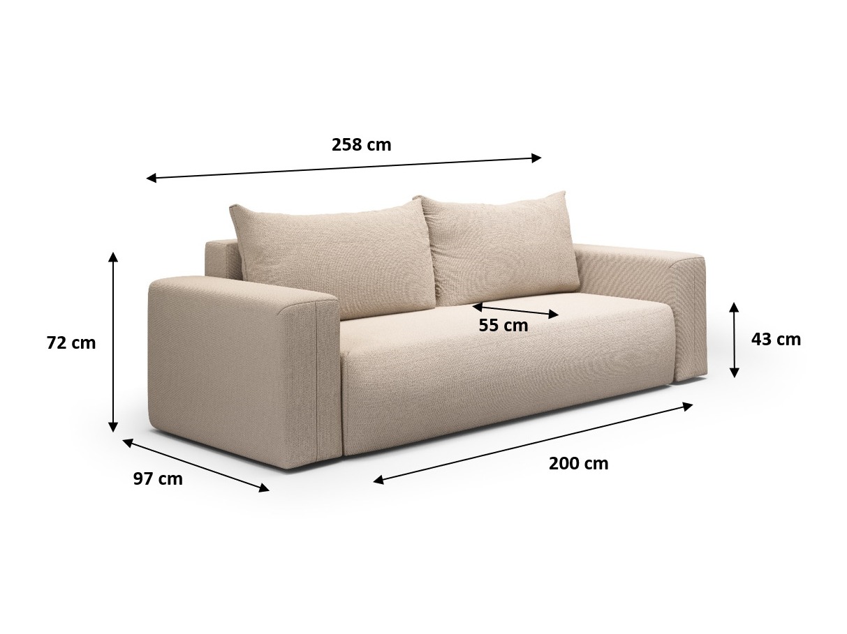 Sofa bed Lirdomo 103 (Aragon 01)