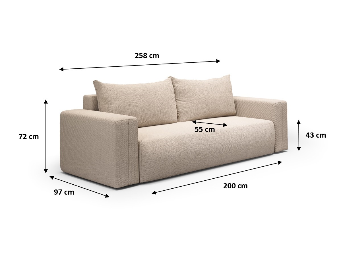 Sofa bed Lirdomo 103 (Aragon 03)