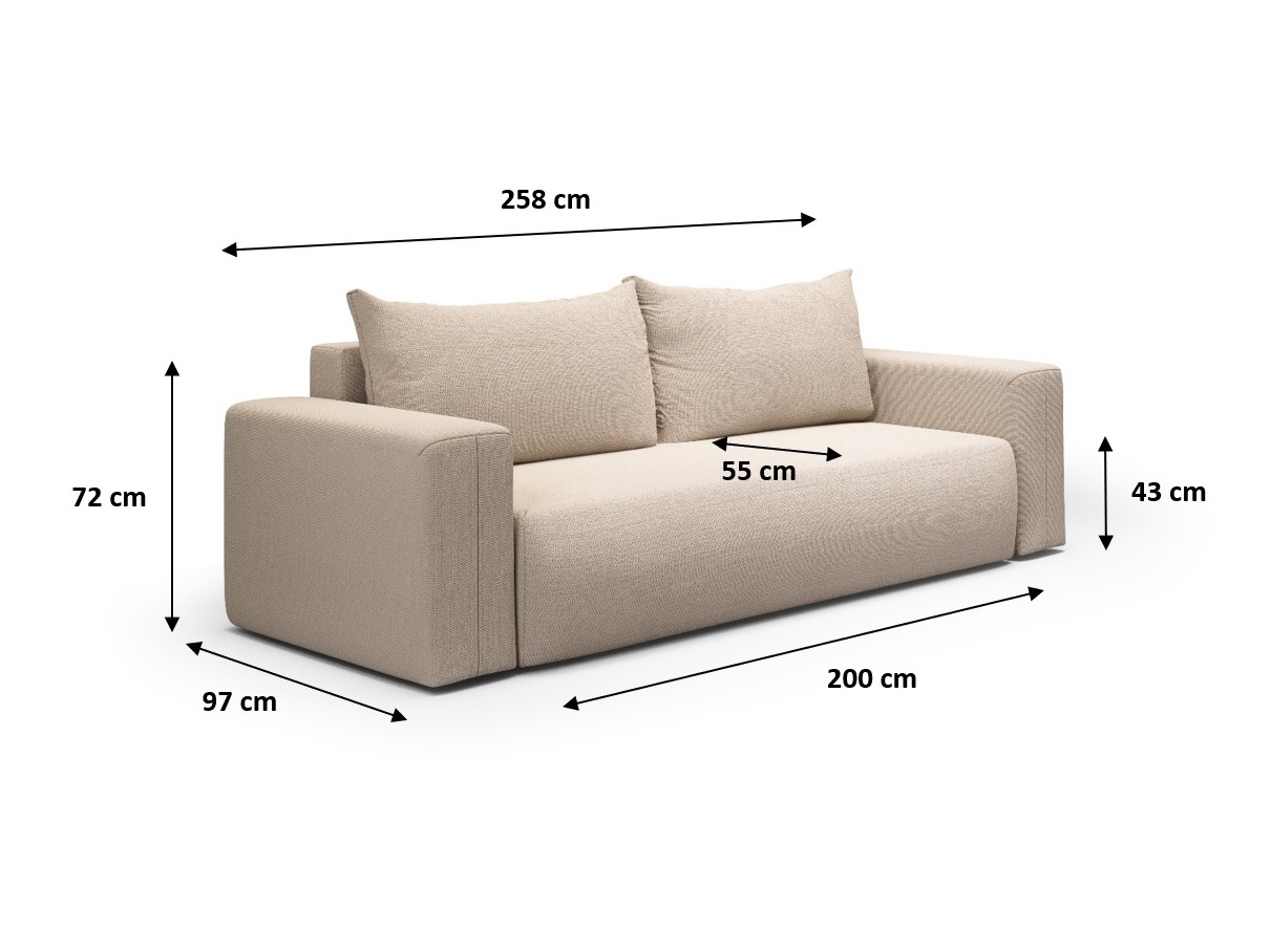Sofa bed Lirdomo 103 (Aragon 39)