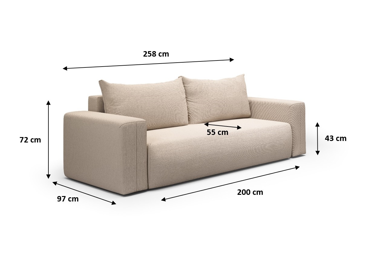 Sofa bed Lirdomo 103 (Aragon 79)