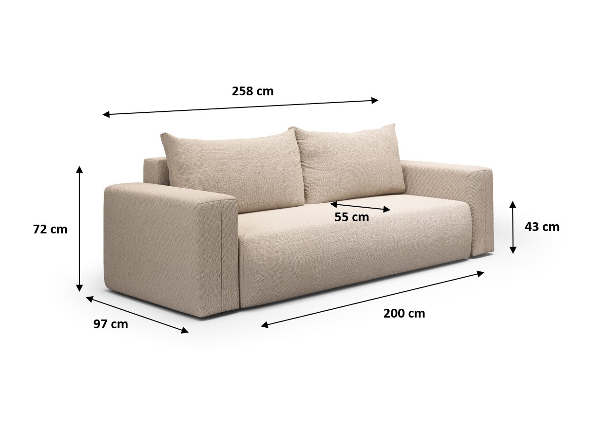 Sofa bed Lirdomo 103 (Aragon 99)