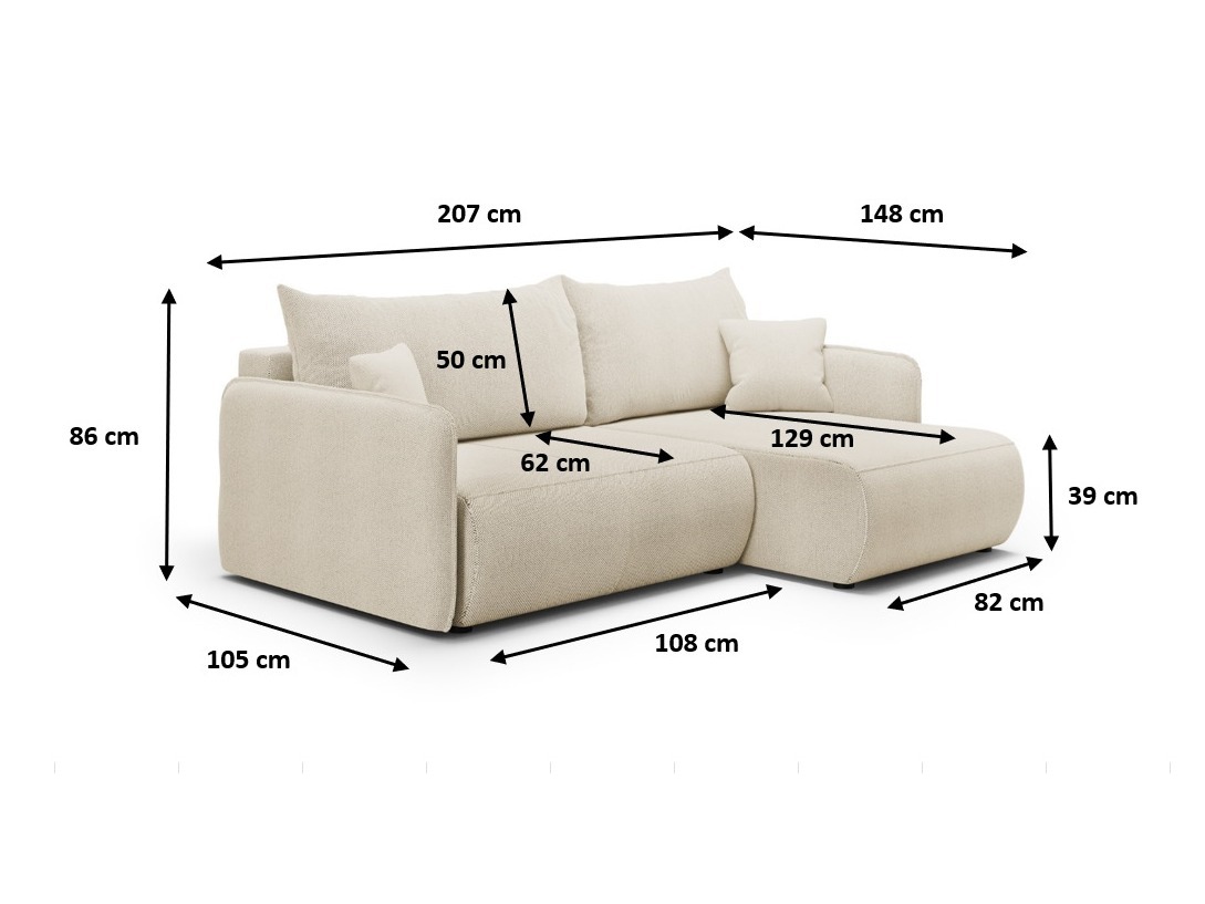Corner sofa Franklin 133 (Curio 78)