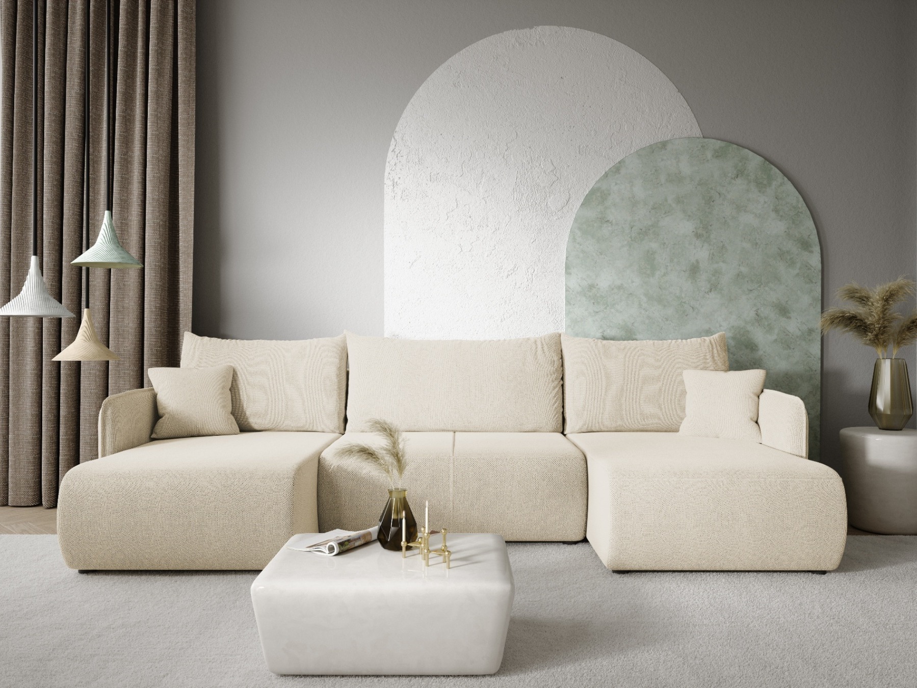 Corner sofa Franklin 136 (Curio 09)