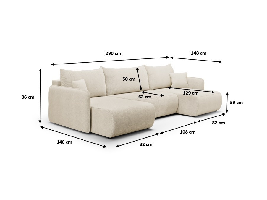 Corner sofa Franklin 136 (Curio 78)