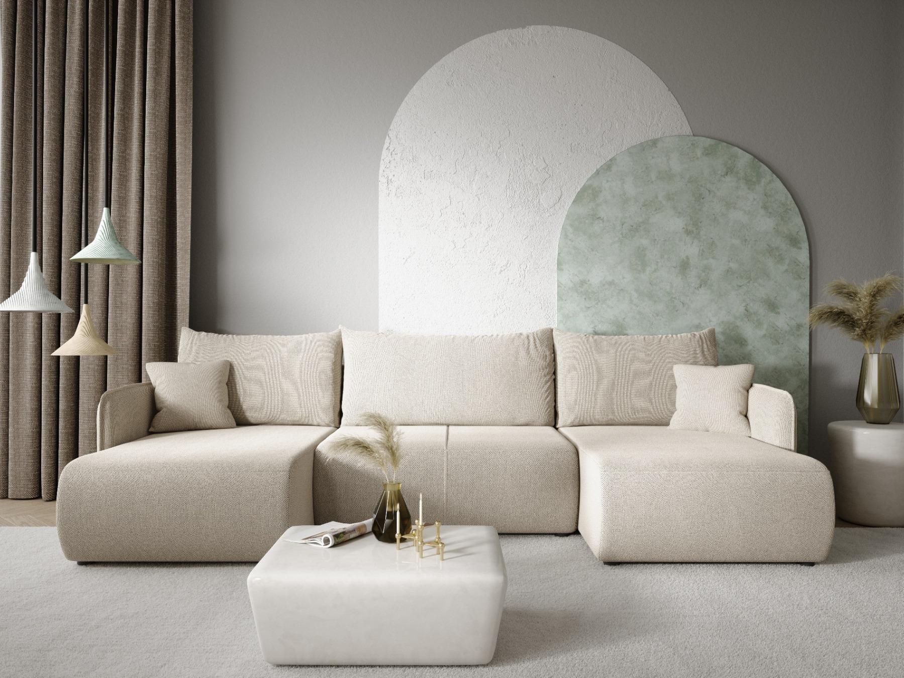 Corner sofa Franklin 136 (Curio 84)