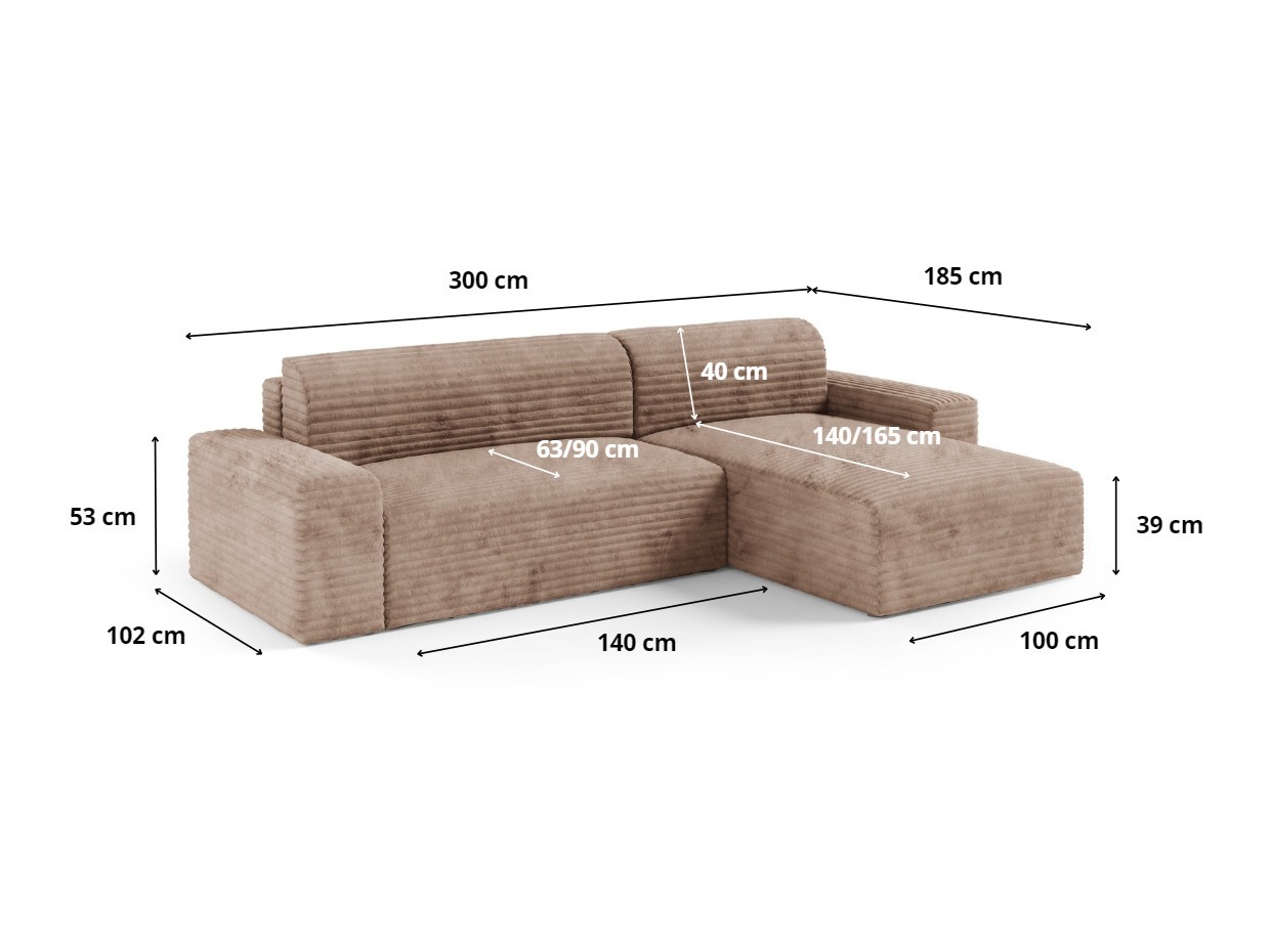 Corner sofa Franklin 140 (Tilia 77)