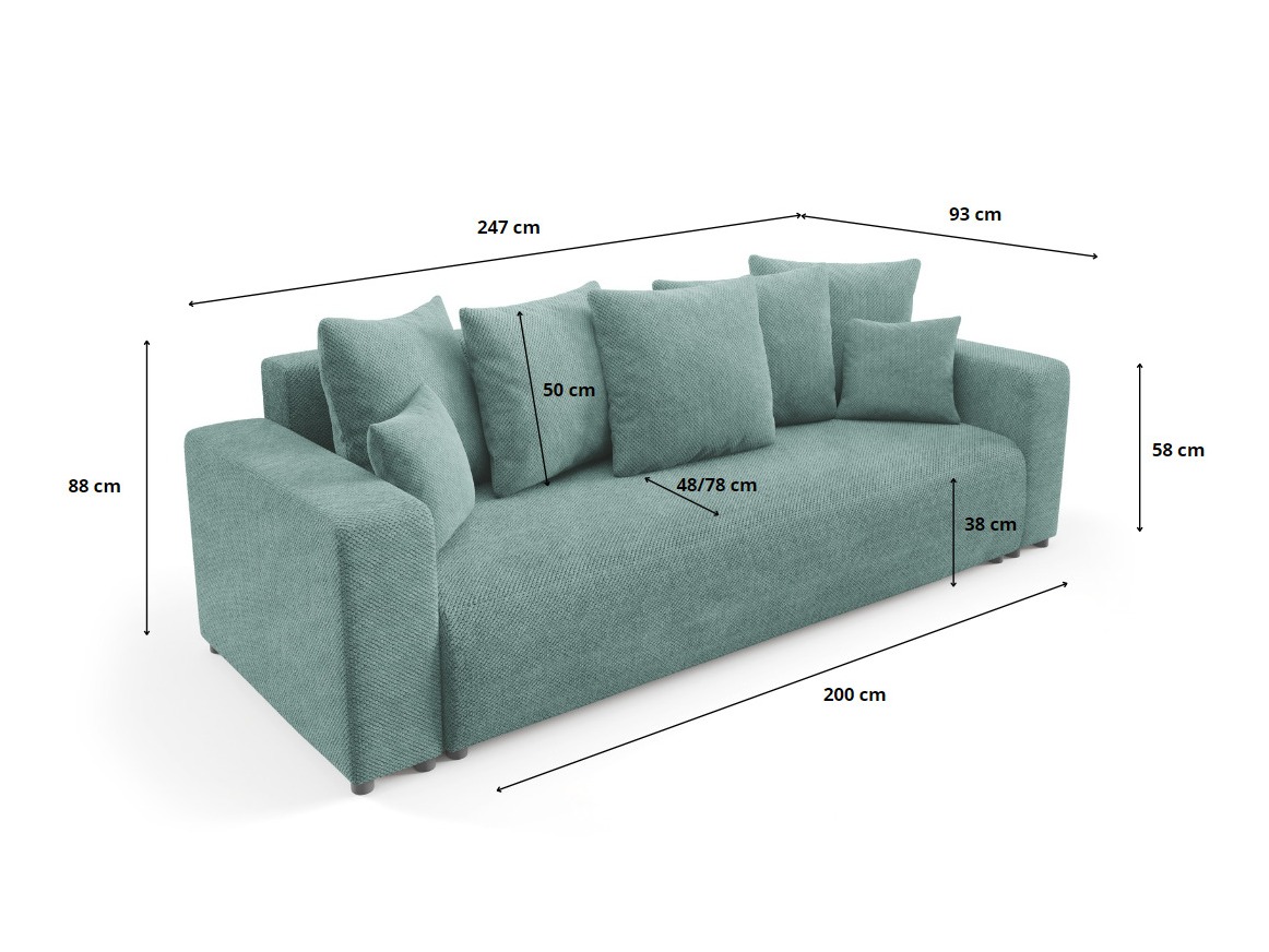 Sofa bed Franklin 138 (Onega 06)