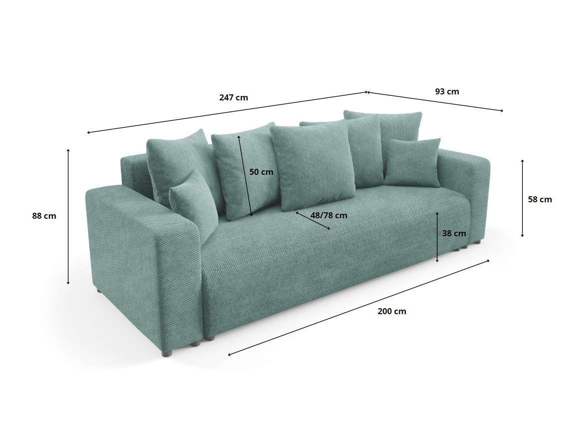 Sofa bed Franklin 138 (Onega 07)