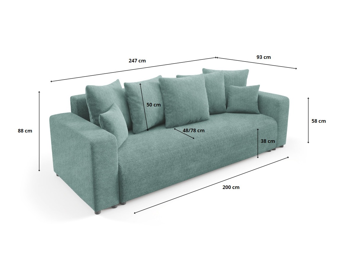 Sofa bed Franklin 138 (Onega 08)