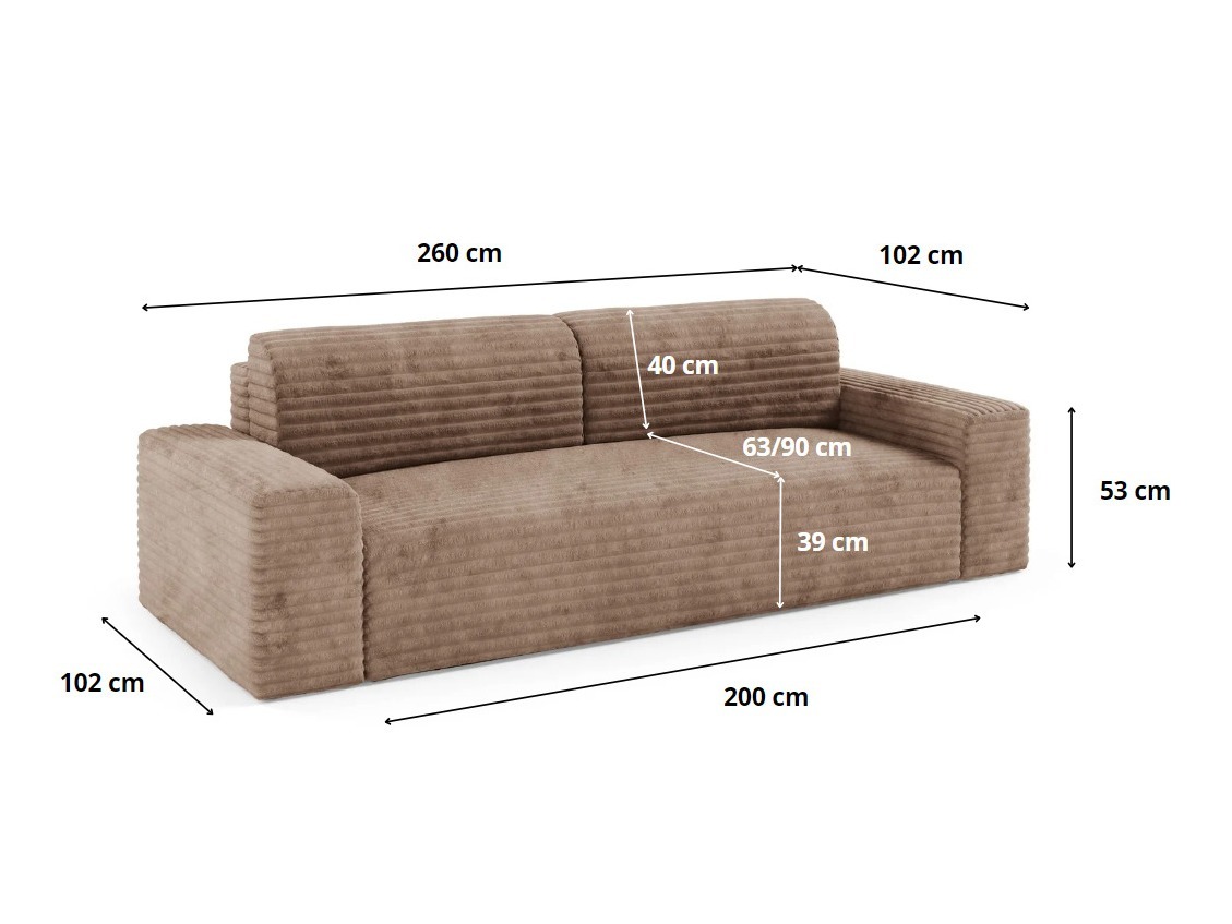 Sofa bed Franklin 139 (Tilia 39)