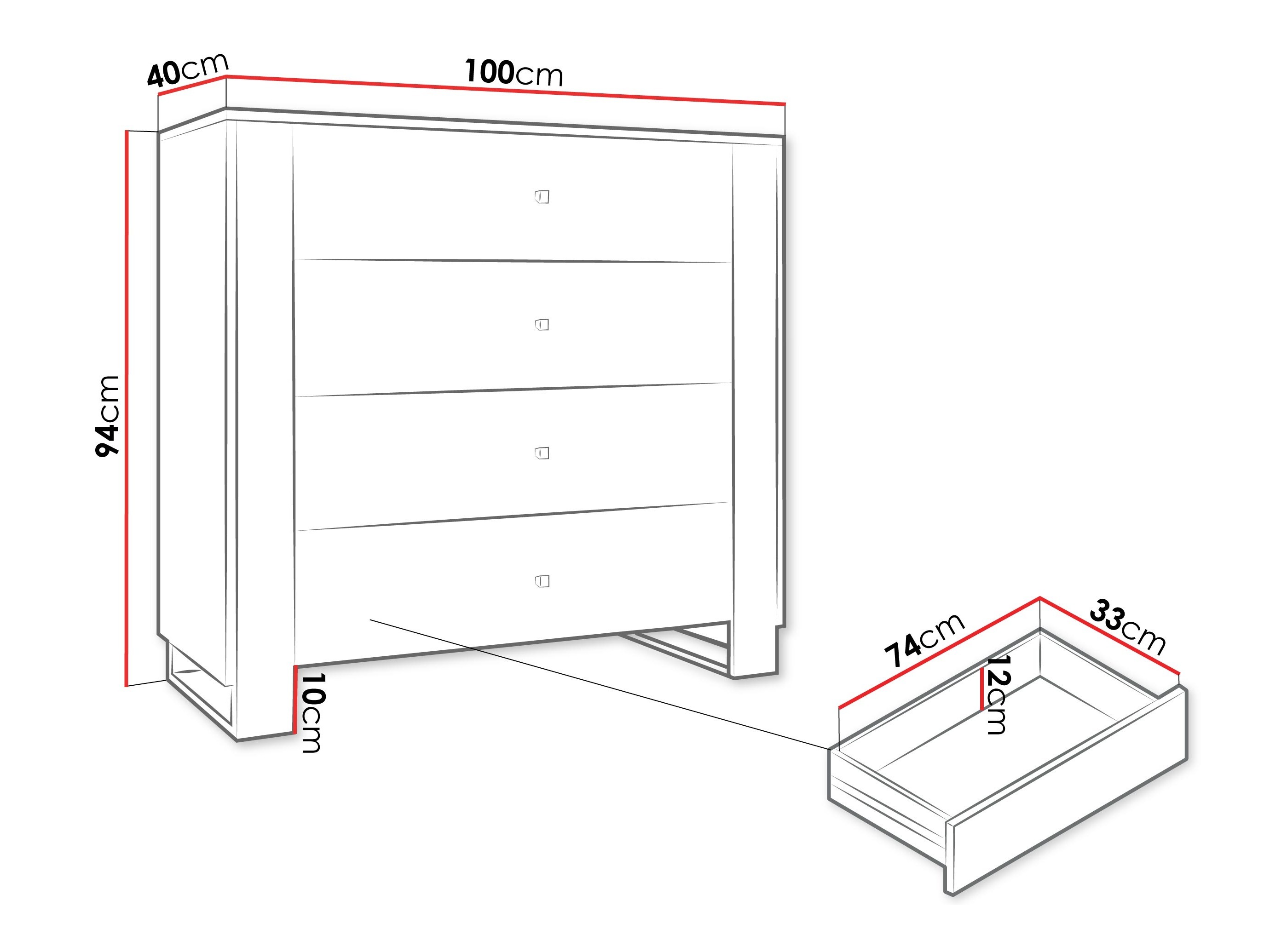 Chest of drawers Comfivo Vestora I