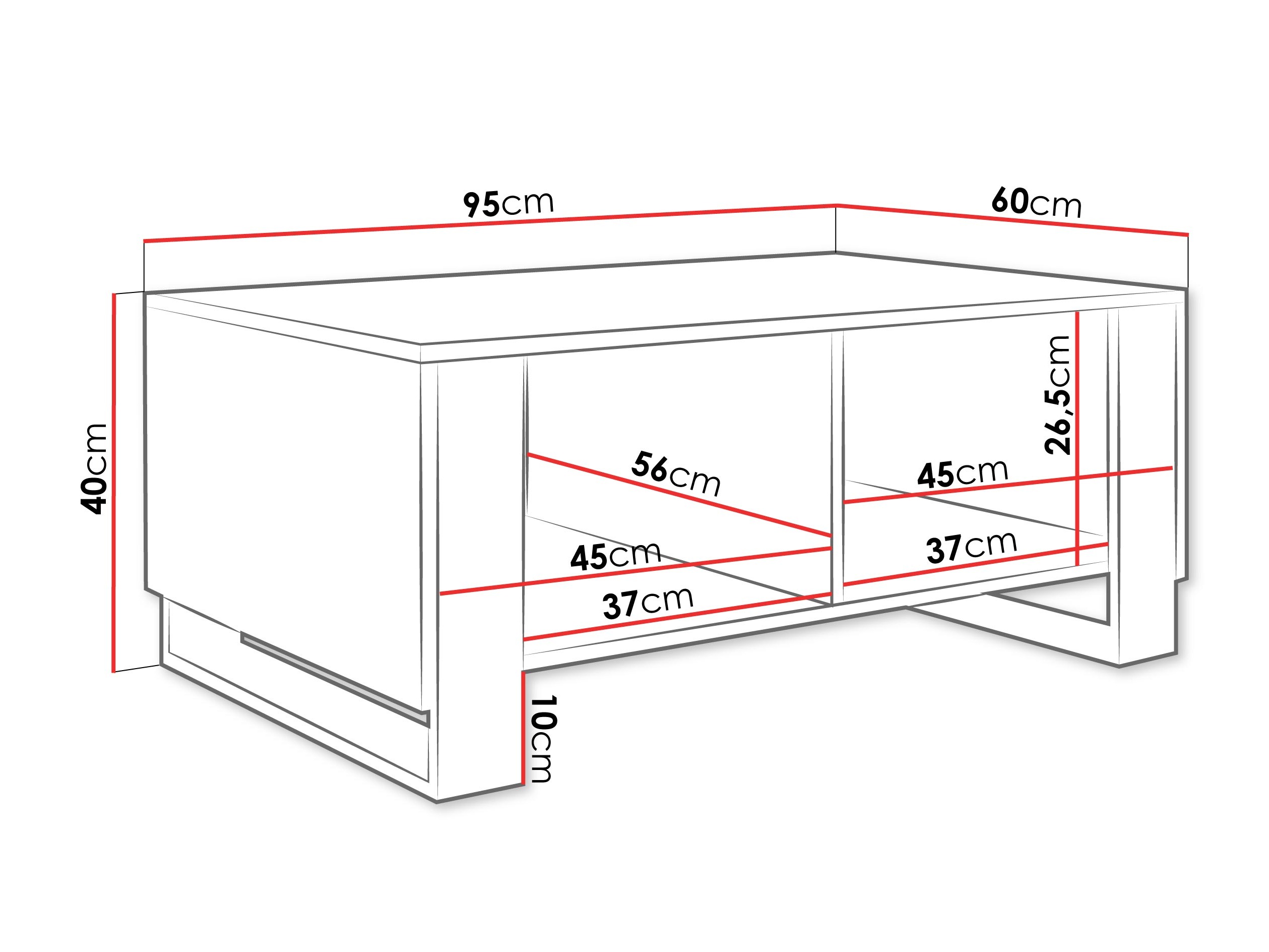 Coffee table Comfivo Vestora