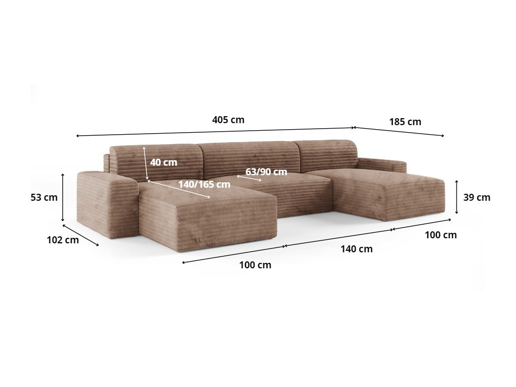 Corner sofa Franklin 143 (Tilia 75)